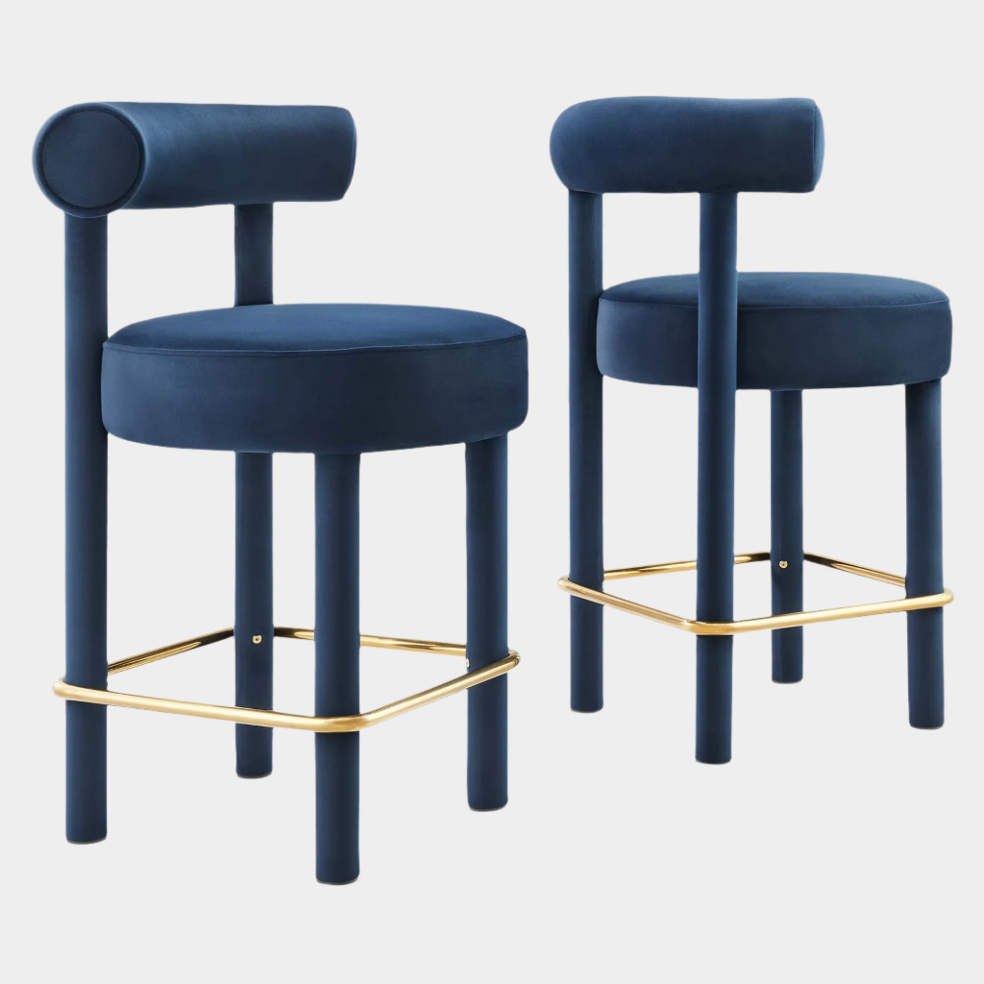 Toulouse Performance Velvet Counter Stool - Set of 2