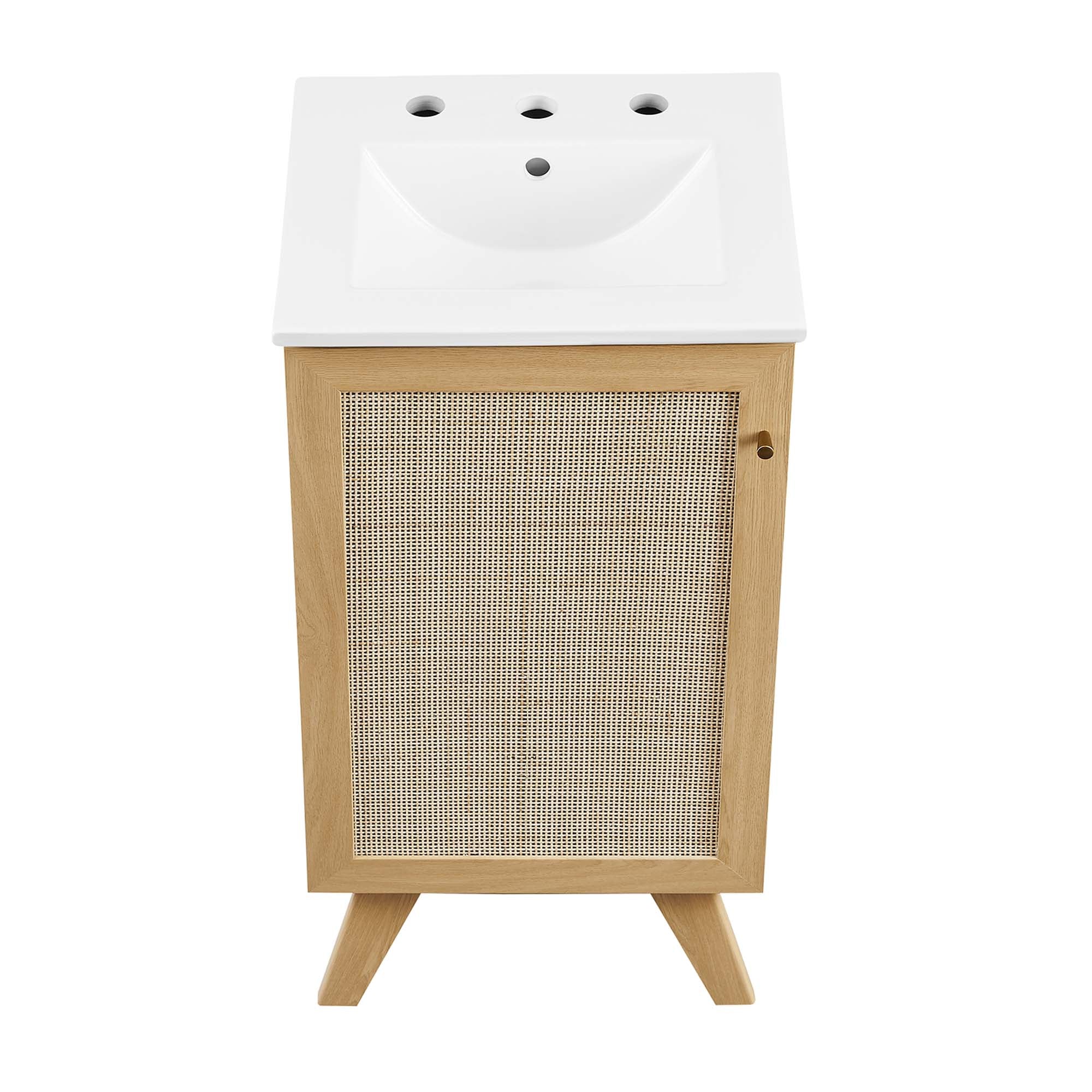 Meuble-lavabo de salle de bain Soma avec lavabo blanc inclus