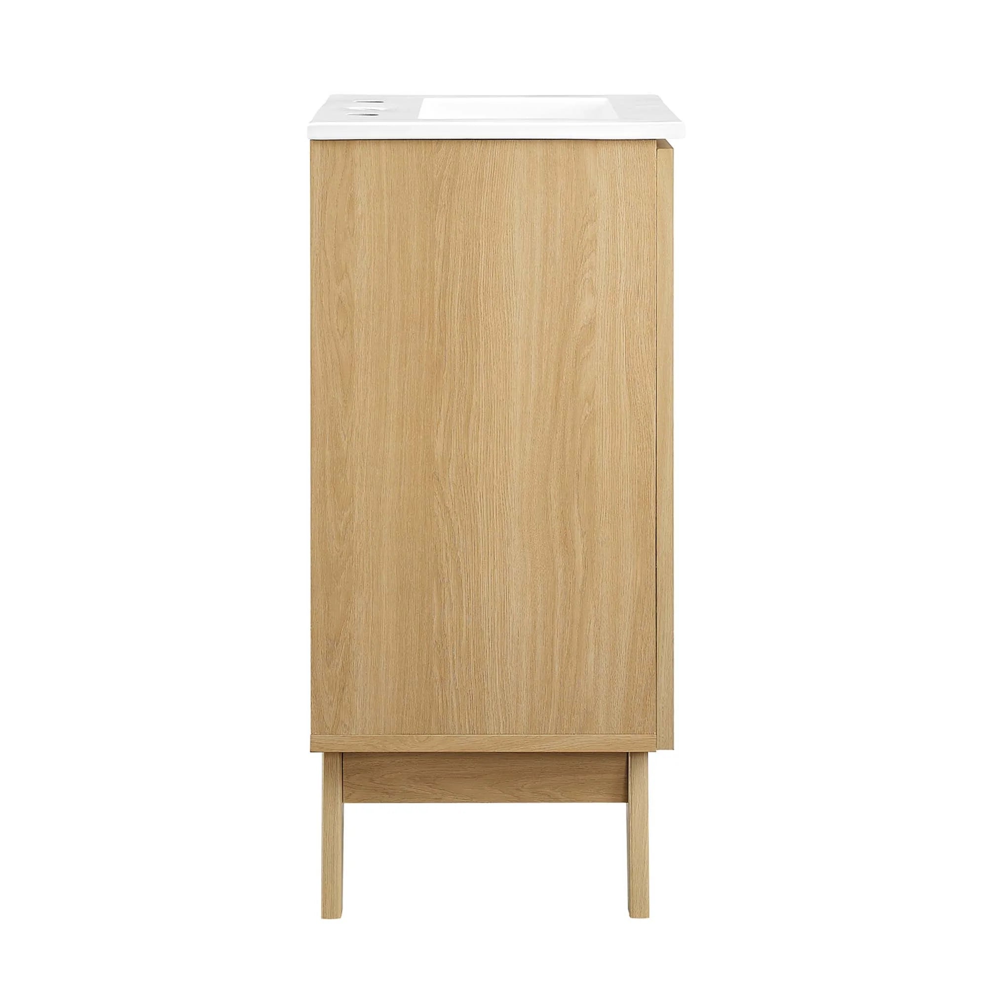 Meuble-lavabo de salle de bain Soma avec lavabo blanc inclus