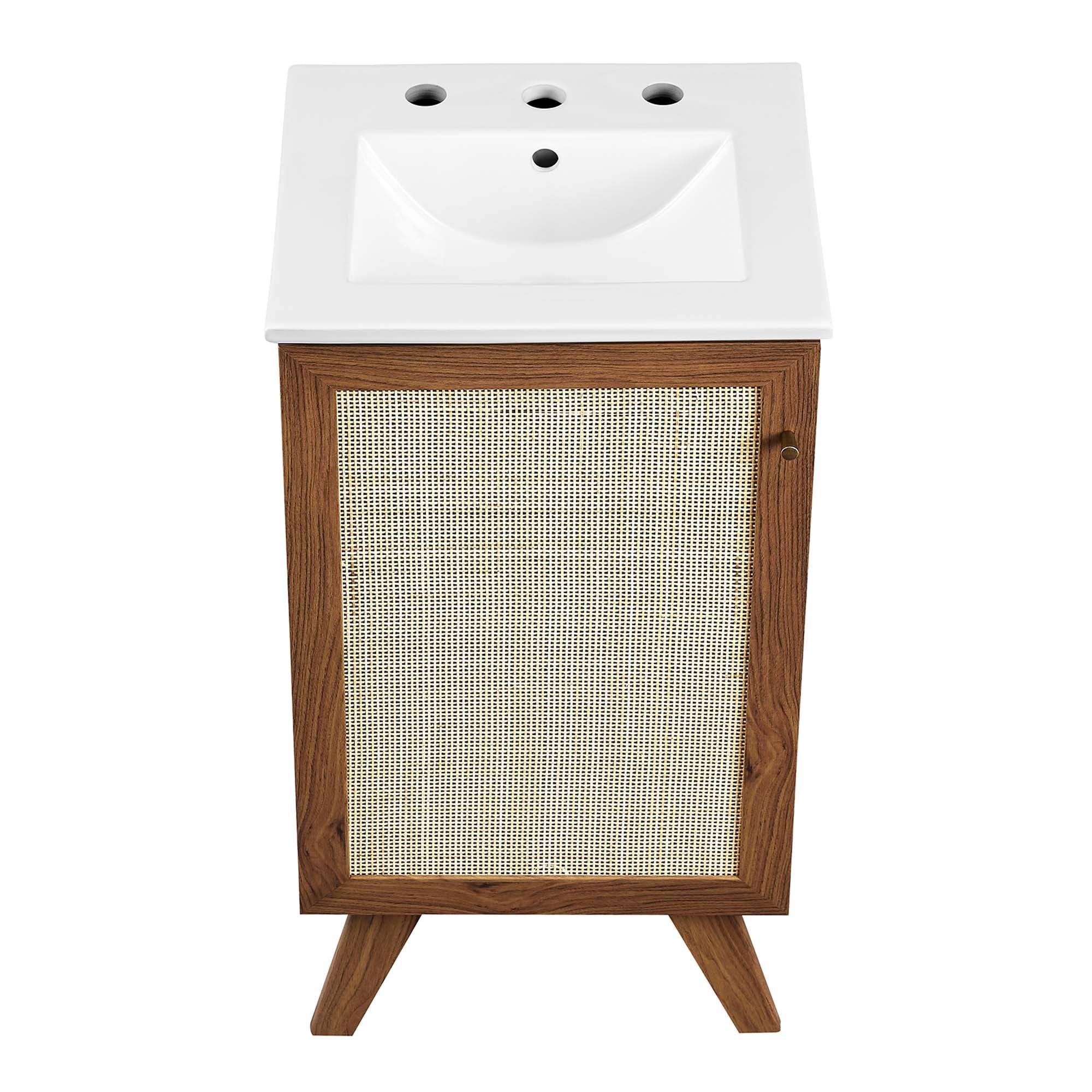 Meuble-lavabo de salle de bain Soma avec lavabo blanc inclus