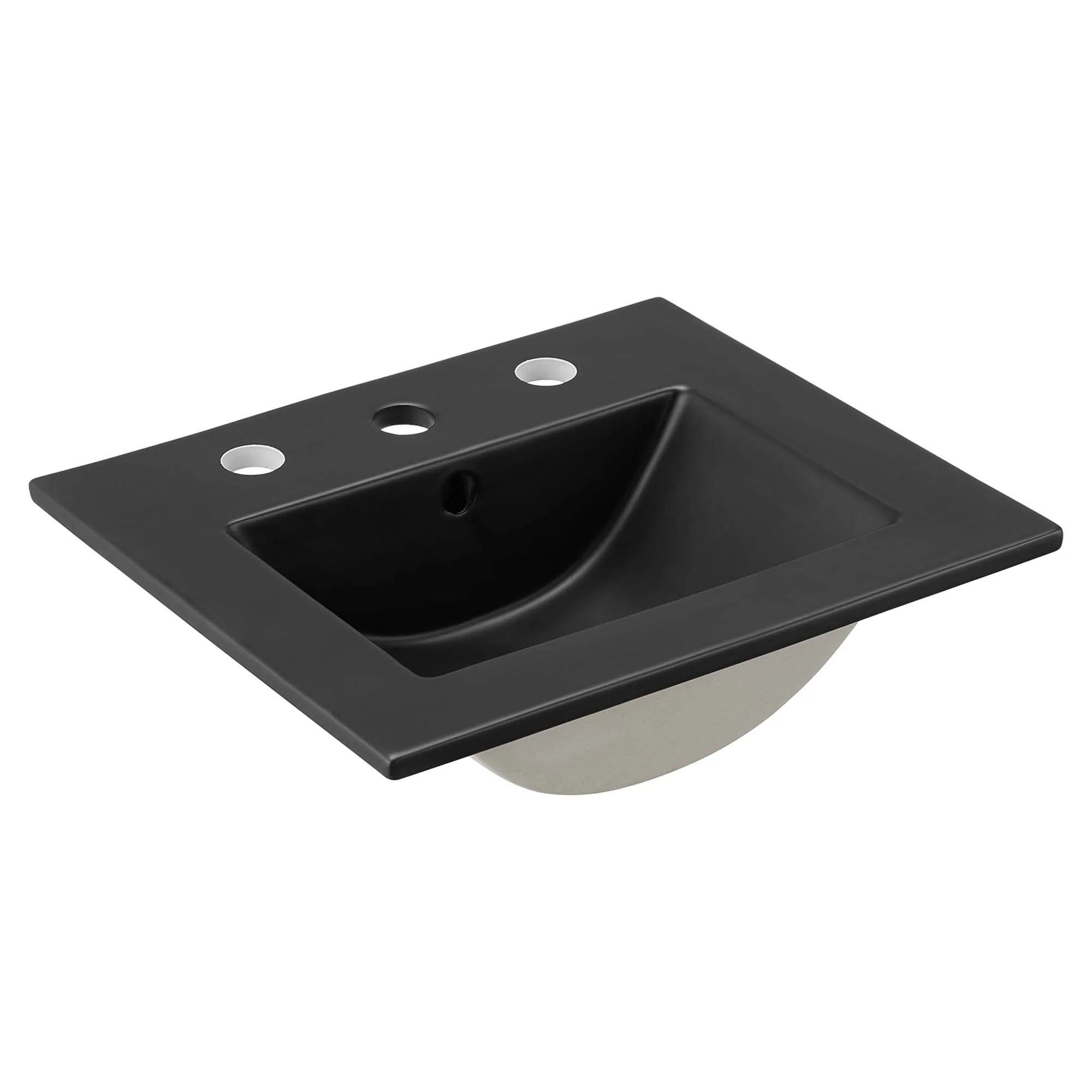 Meuble-lavabo de salle de bain Soma avec lavabo noir inclus