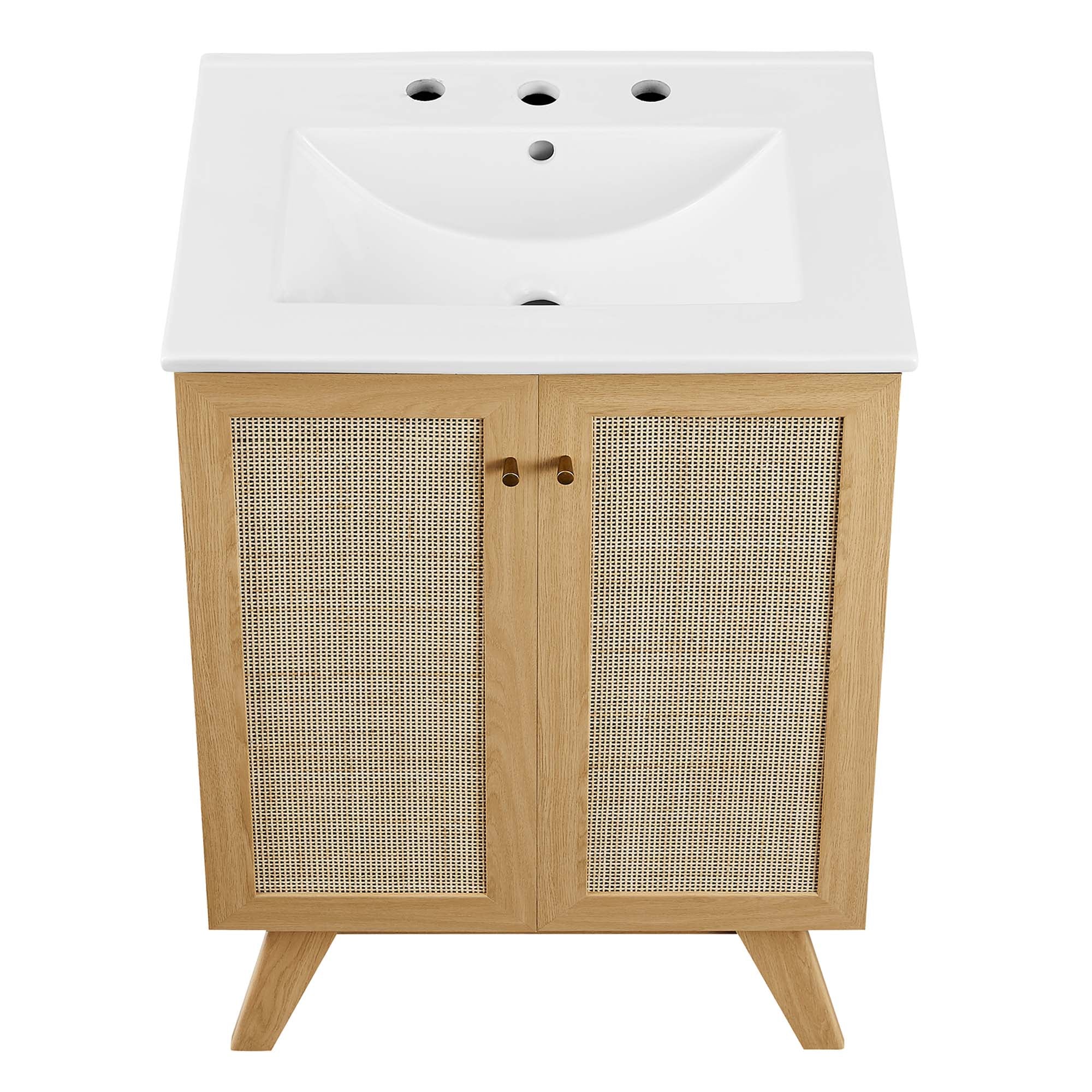 Meuble-lavabo de salle de bain Soma avec lavabo blanc inclus