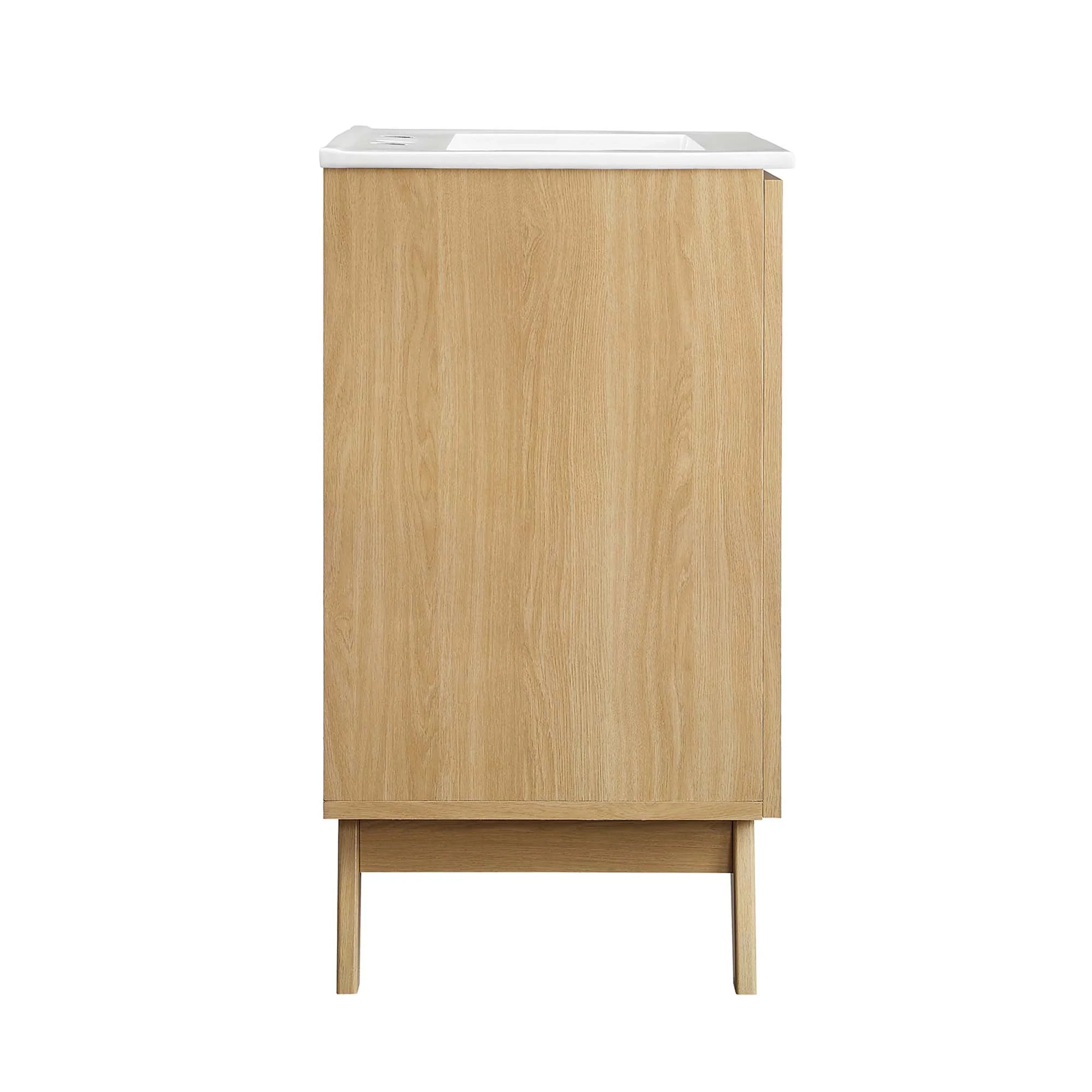 Meuble-lavabo de salle de bain Soma avec lavabo blanc inclus