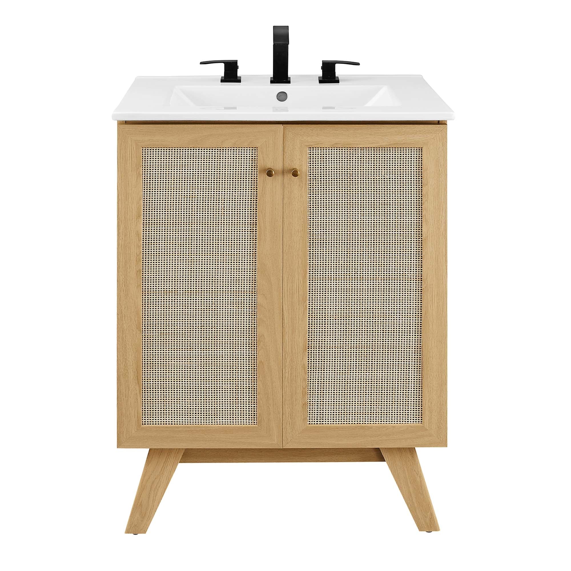 Meuble-lavabo de salle de bain Soma avec lavabo blanc inclus