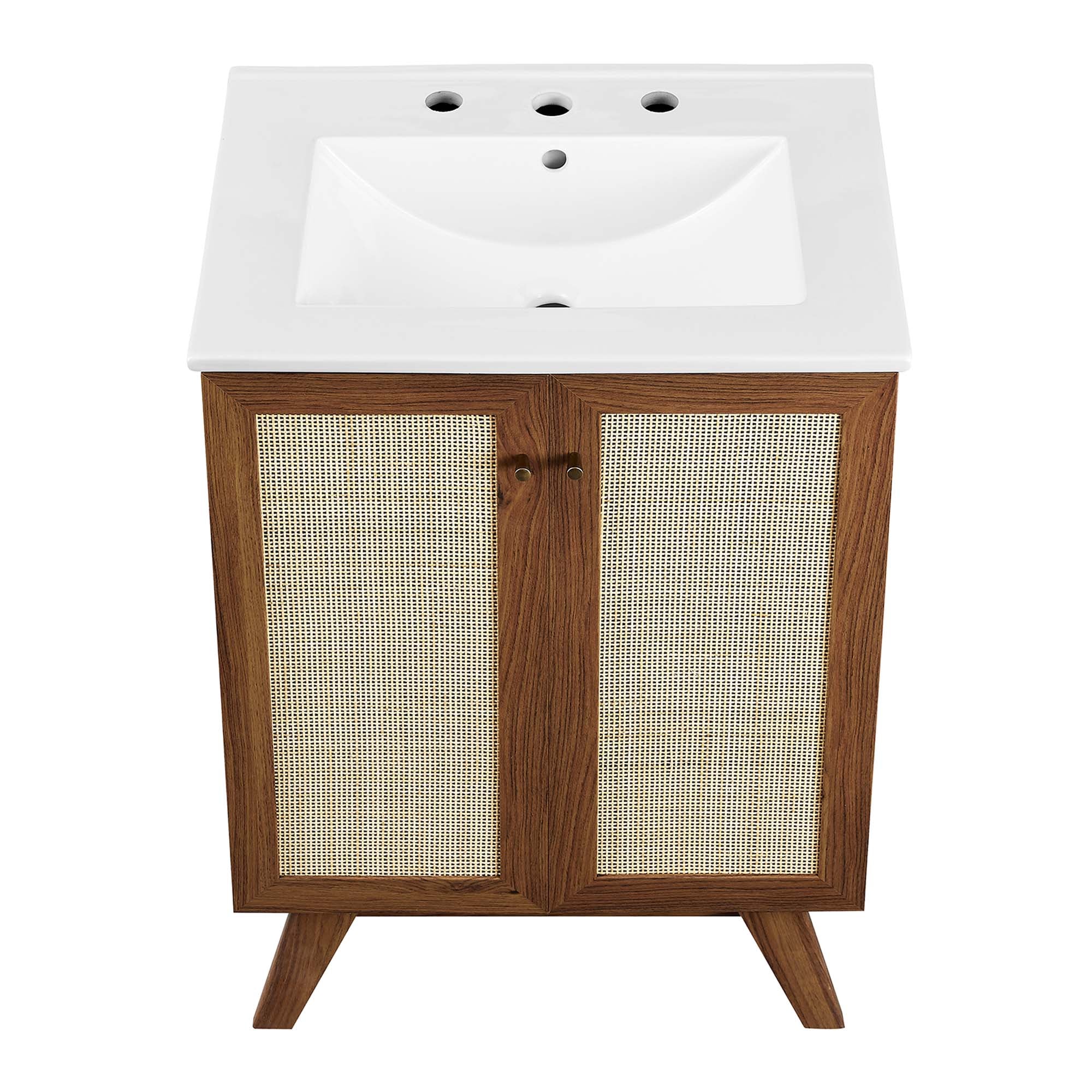 Meuble-lavabo de salle de bain Soma avec lavabo blanc inclus