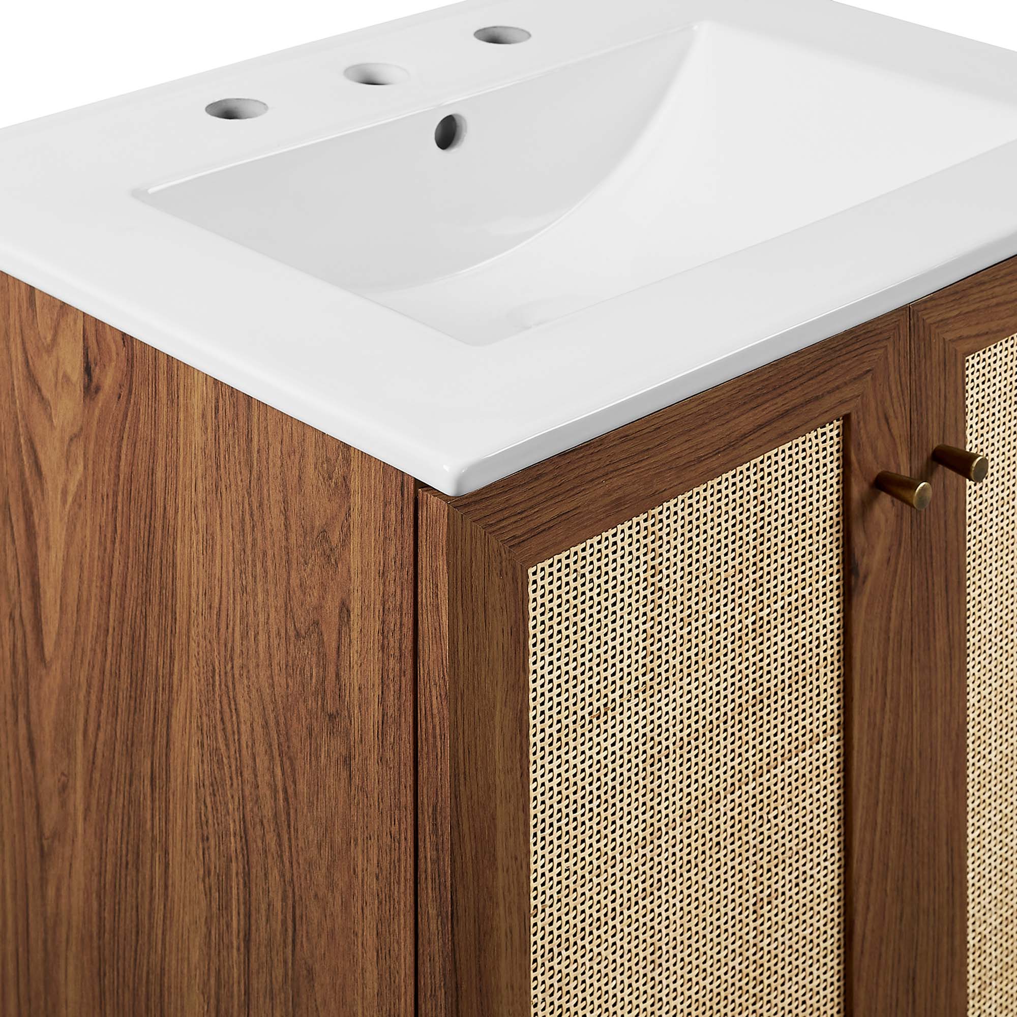 Meuble-lavabo de salle de bain Soma avec lavabo blanc inclus