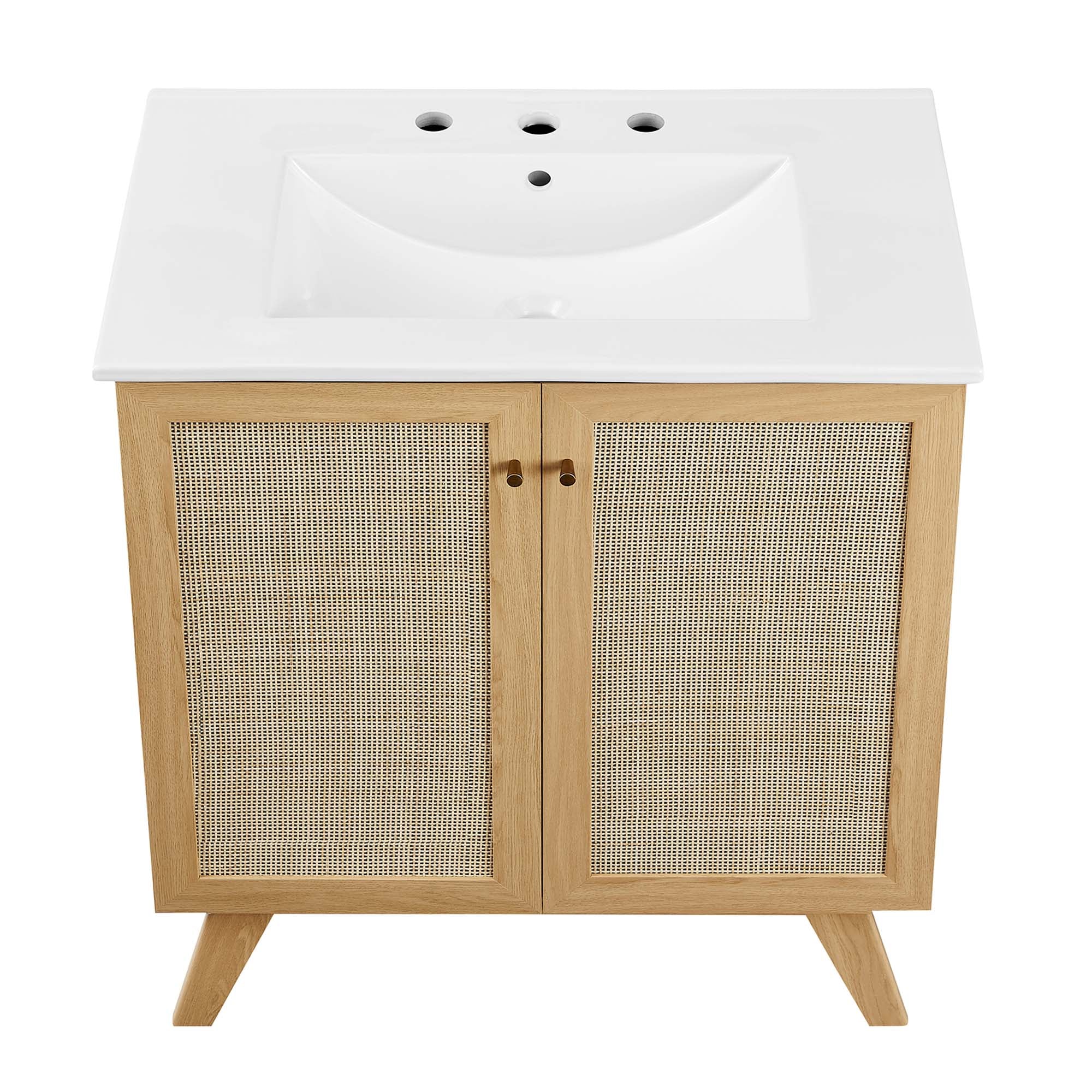 Meuble-lavabo de salle de bain Soma avec lavabo blanc inclus