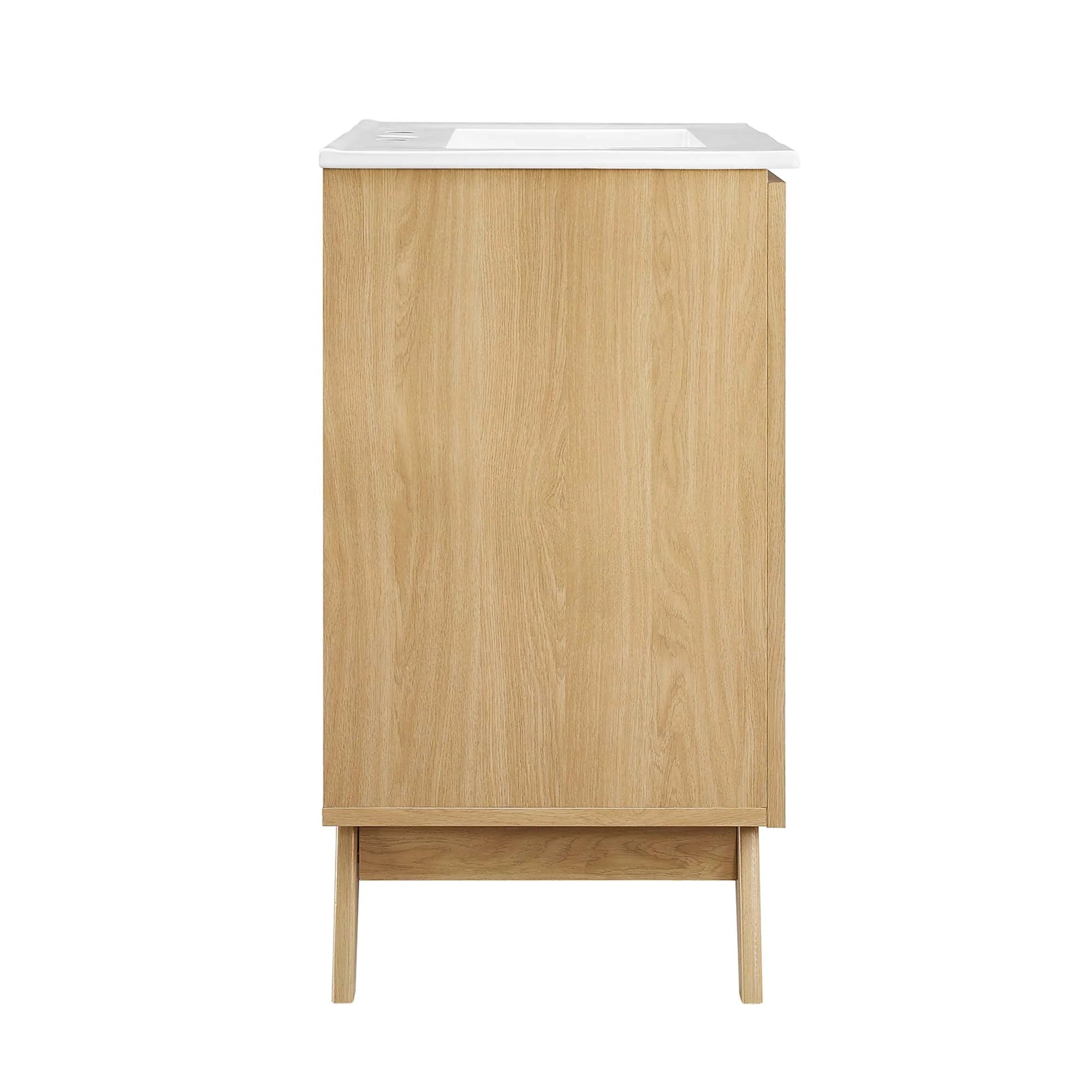 Meuble-lavabo de salle de bain Soma avec lavabo blanc inclus