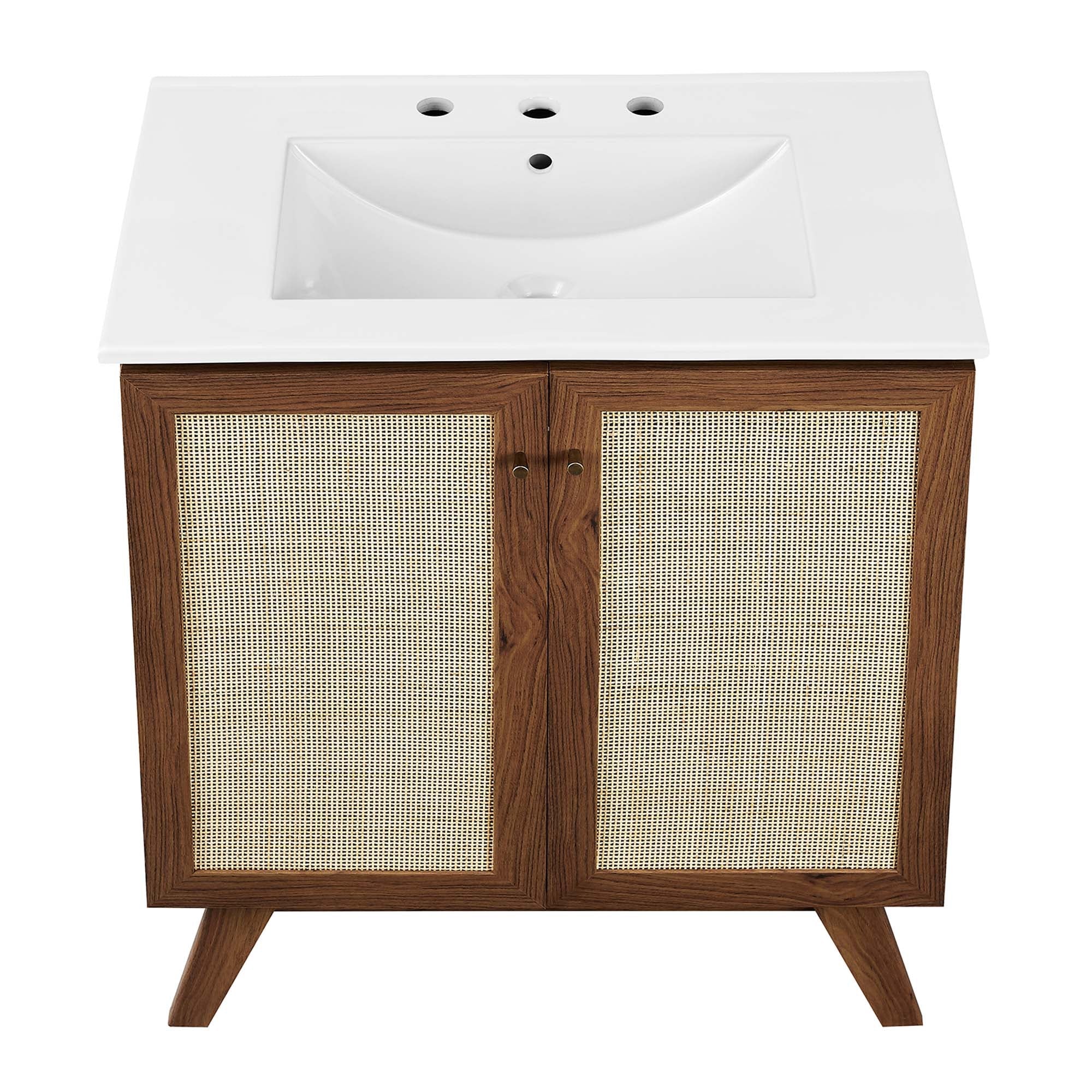 Meuble-lavabo de salle de bain Soma avec lavabo blanc inclus