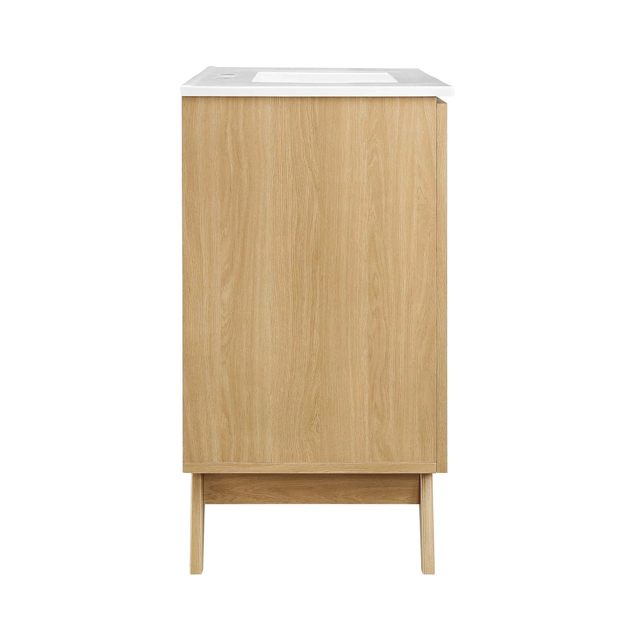 Meuble-lavabo de salle de bain Soma avec lavabo blanc inclus