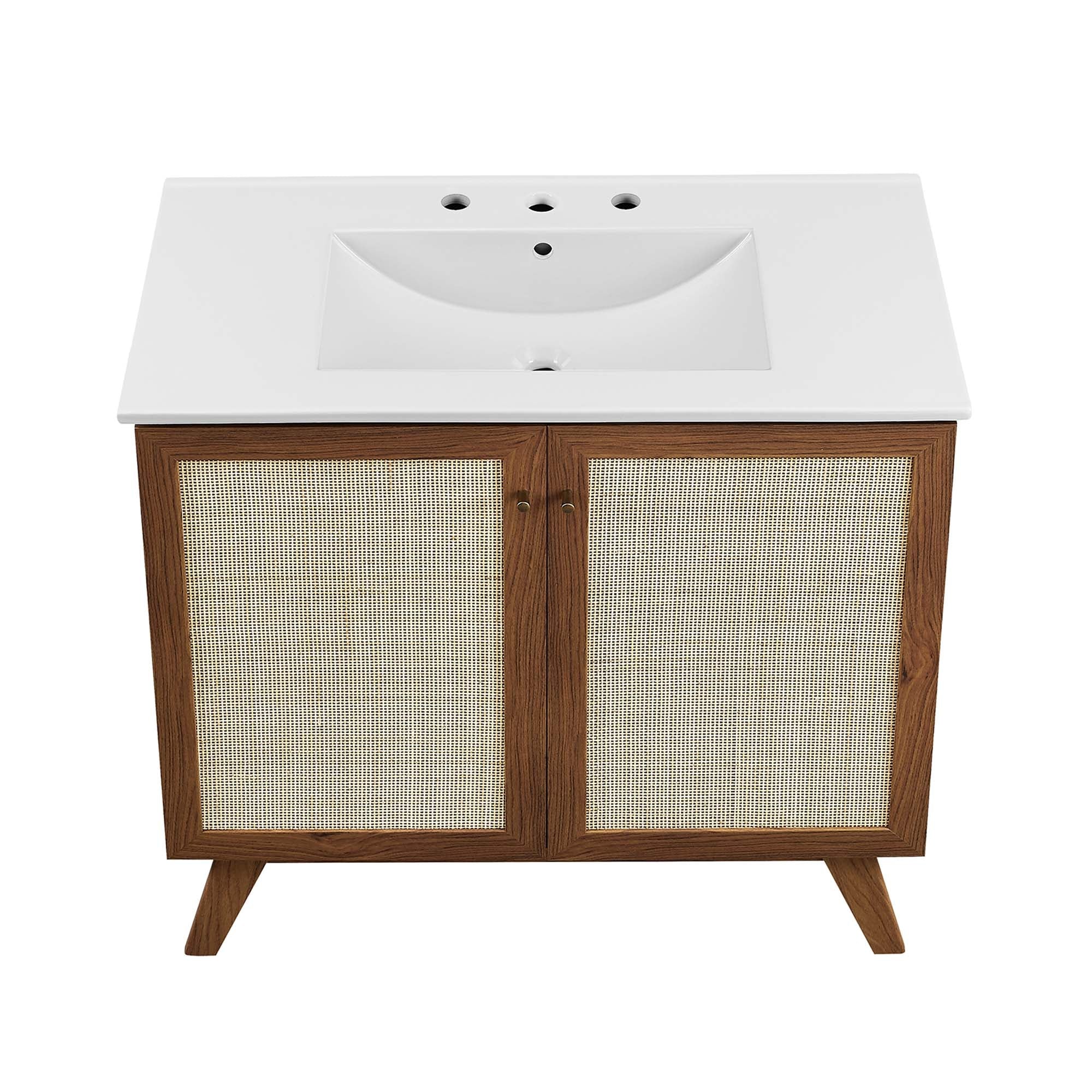 Meuble-lavabo de salle de bain Soma avec lavabo blanc inclus