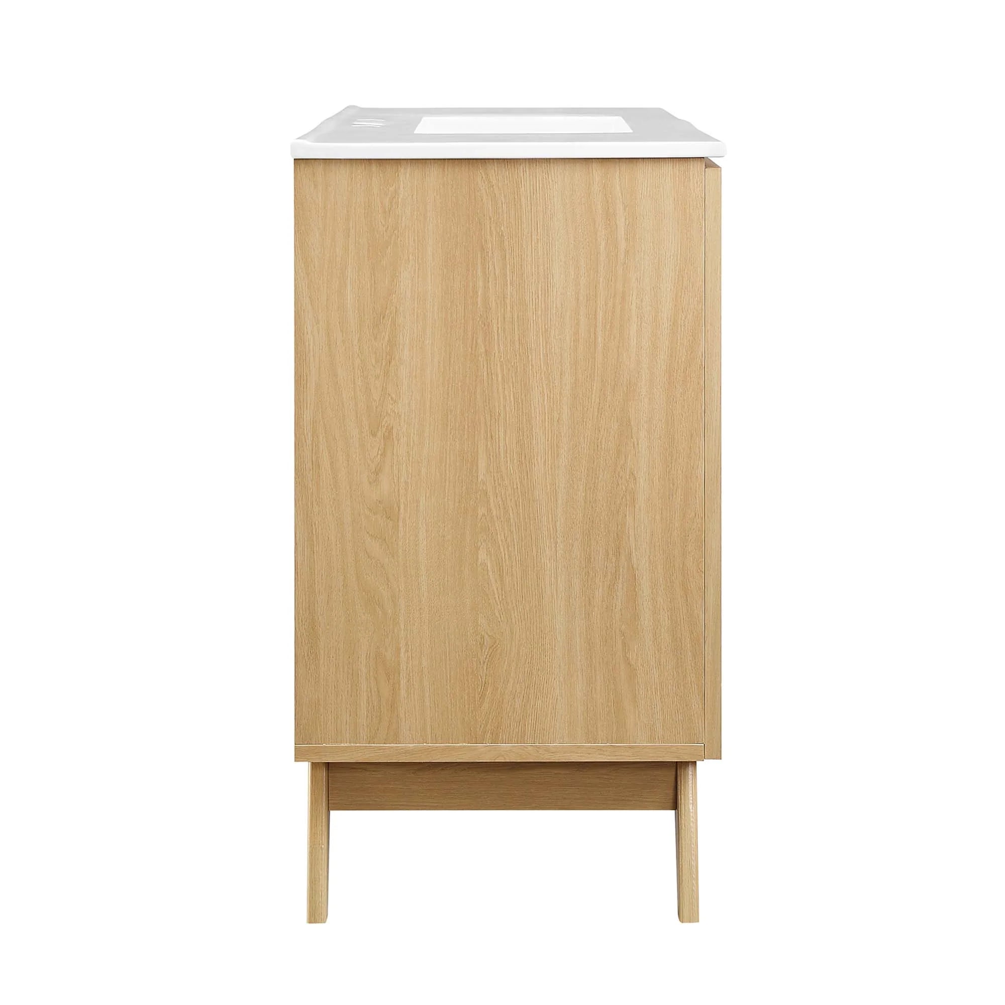 Meuble-lavabo de salle de bain Soma avec lavabo blanc inclus