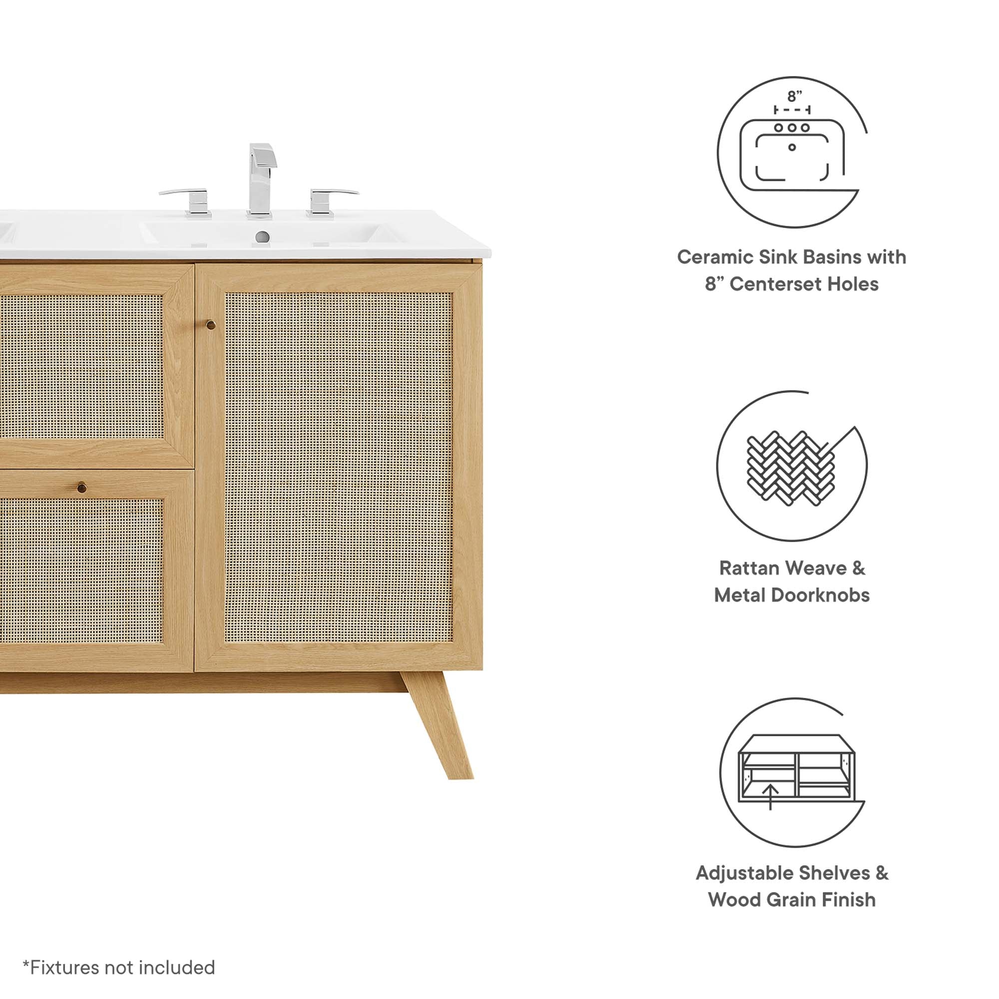 Soma Bathroom Vanity with White Basin Included