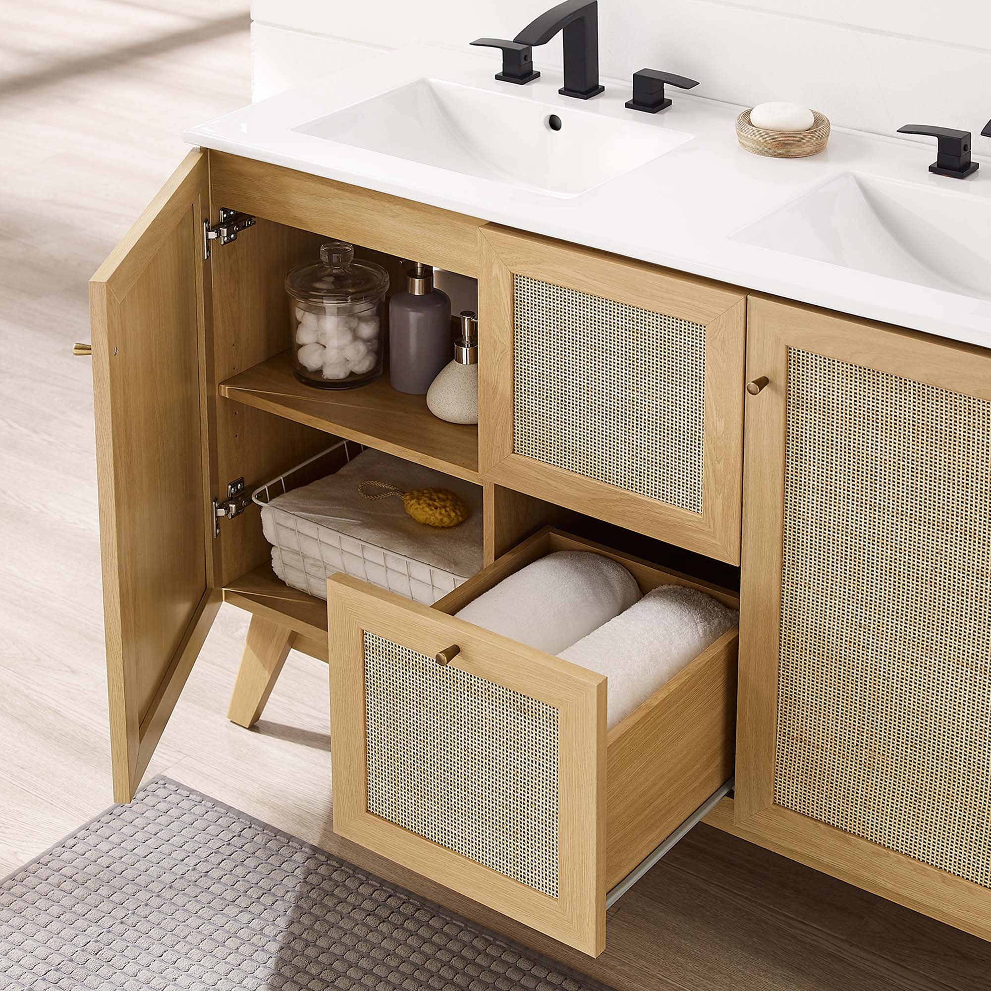 Soma Bathroom Vanity with White Basin Included