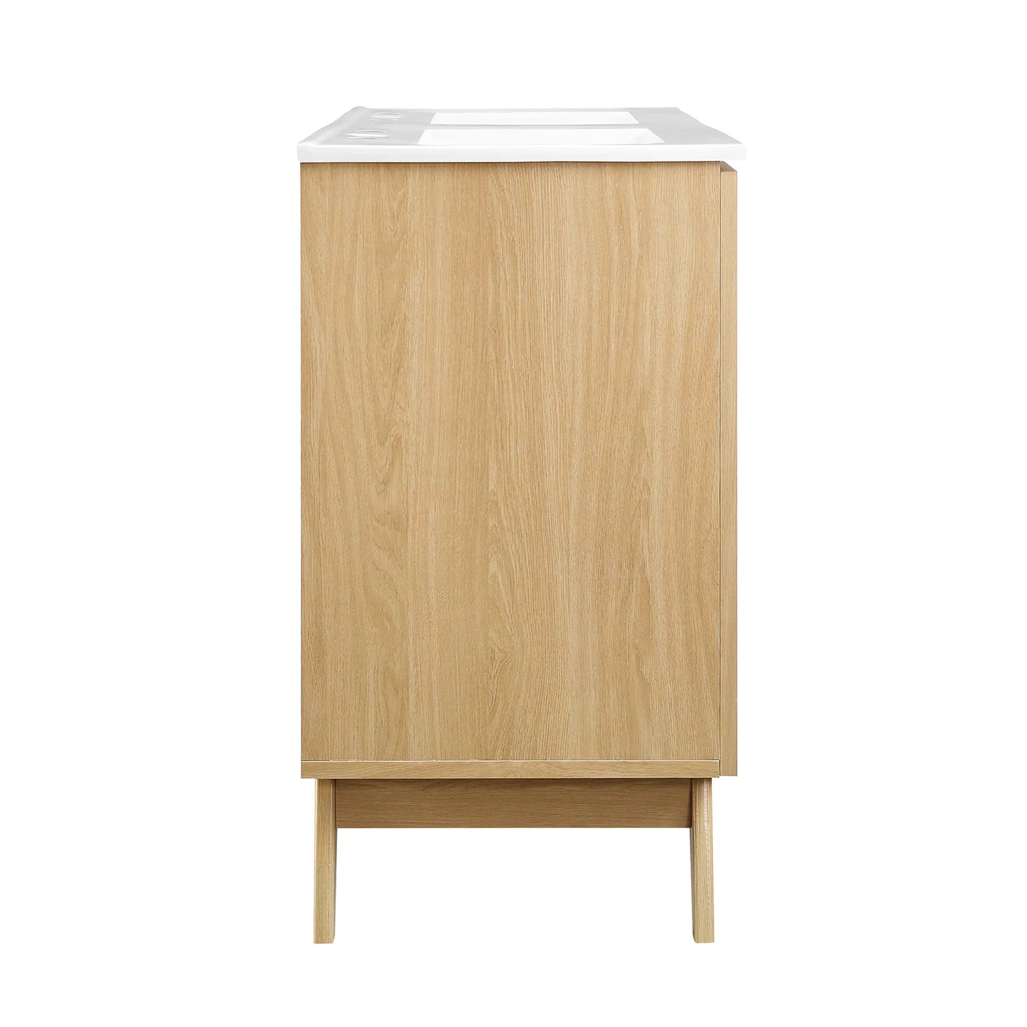 Meuble-lavabo de salle de bain Soma avec lavabo blanc inclus