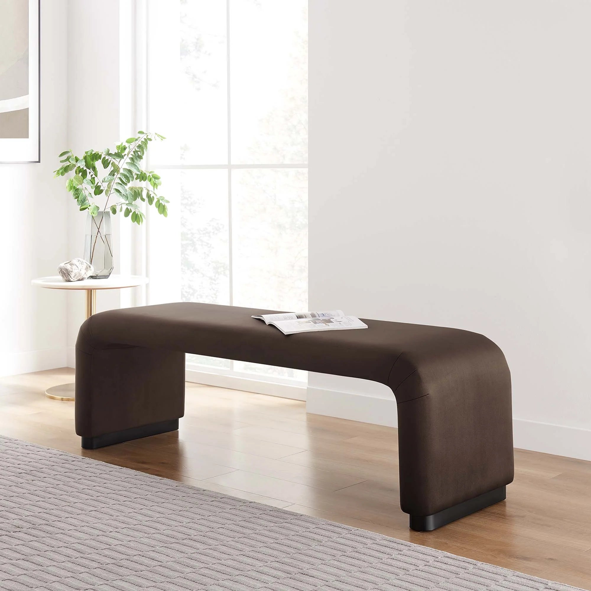 Chaise sans accoudoirs rembourrée en duvet Commix