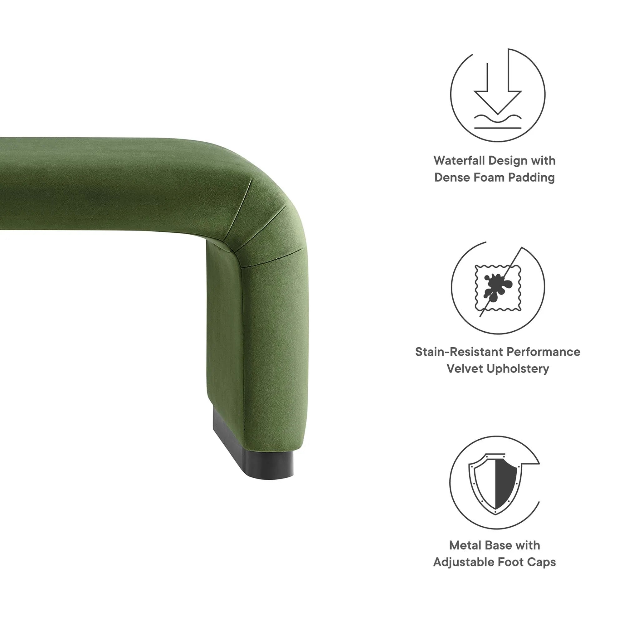 Chaise sans accoudoirs rembourrée en duvet Commix