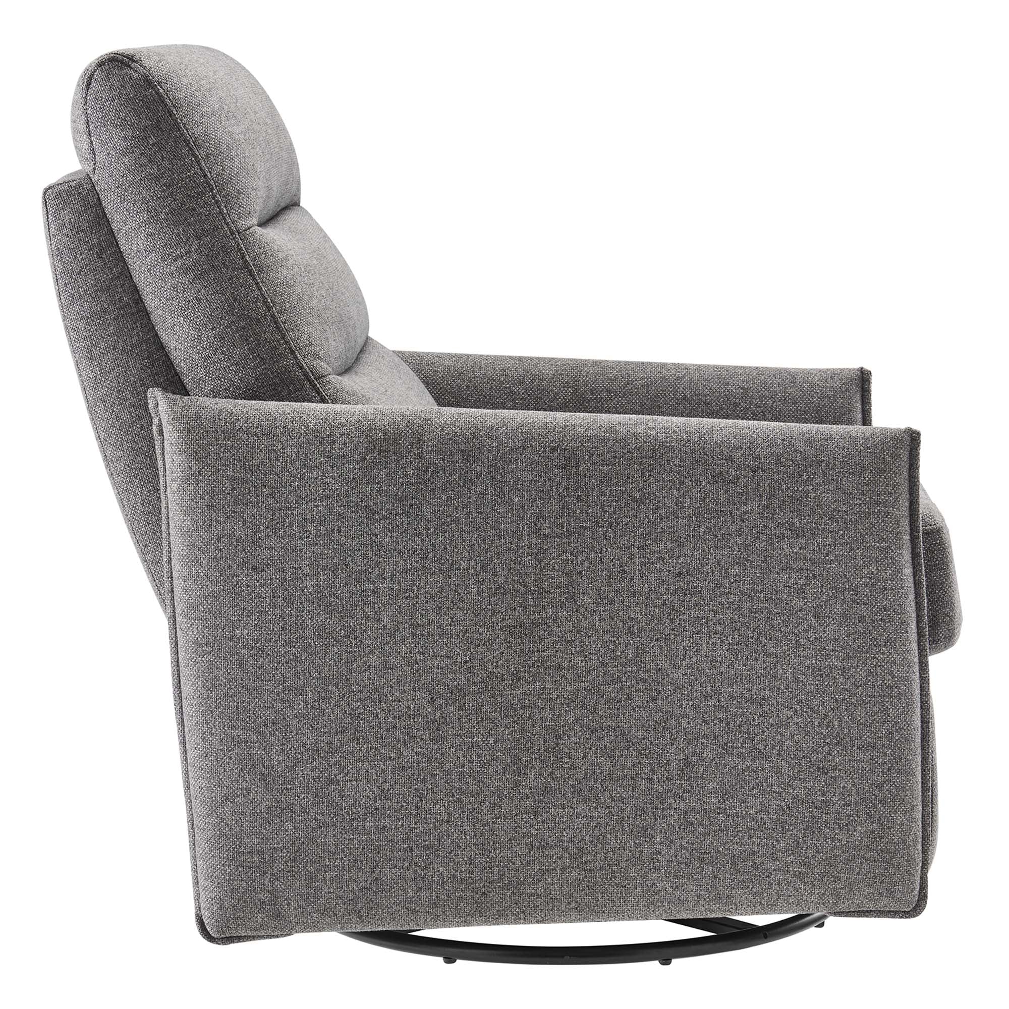 Fauteuil de salon en velours Ponder Performance 