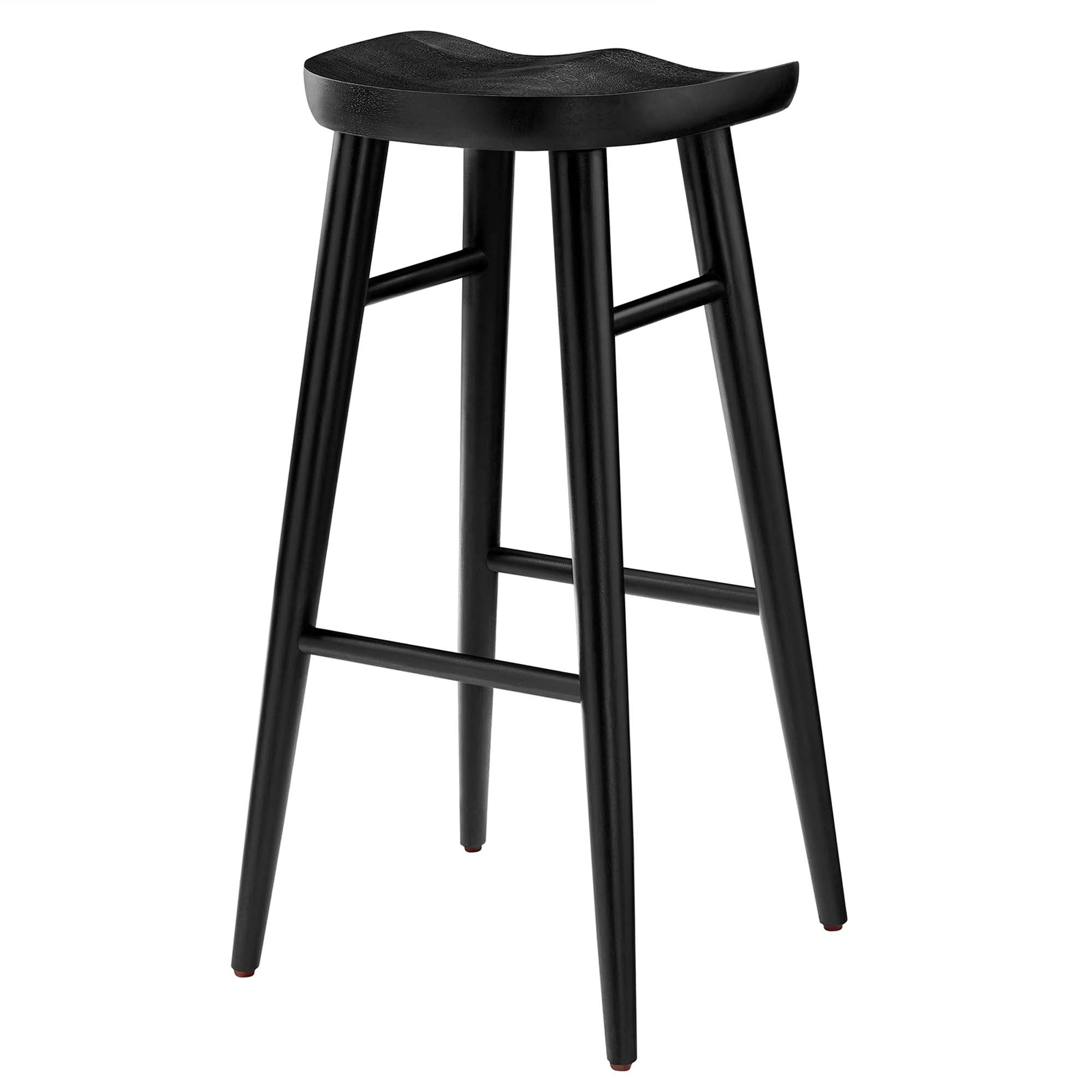 Saville Backless Wood Bar Stools Set of 2