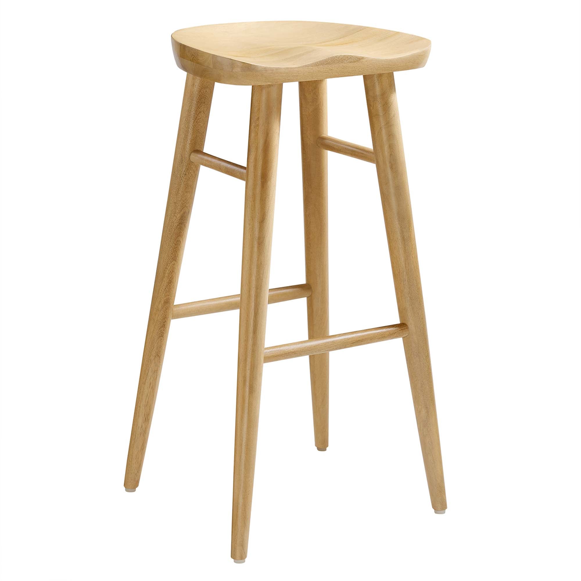 Saville Backless Wood Bar Stools Set of 2