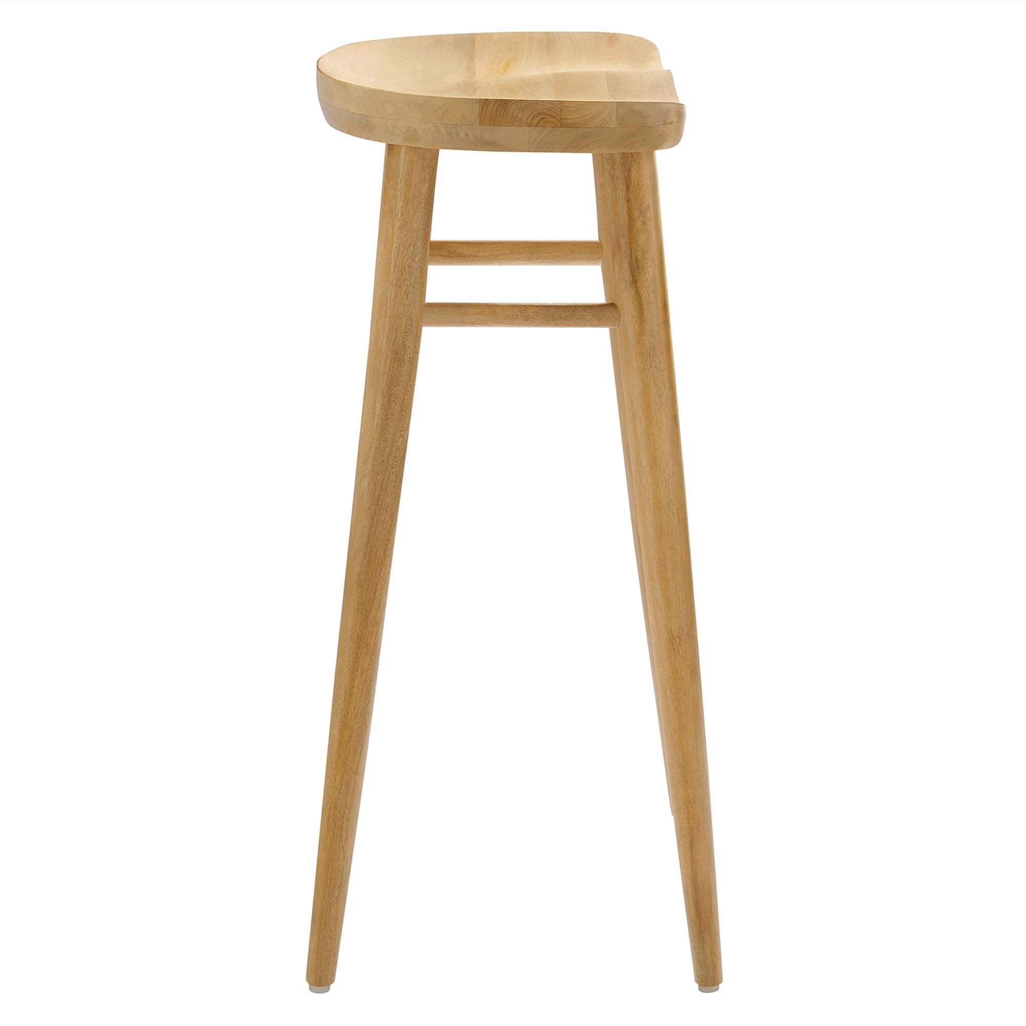 Saville Backless Wood Bar Stools Set of 2