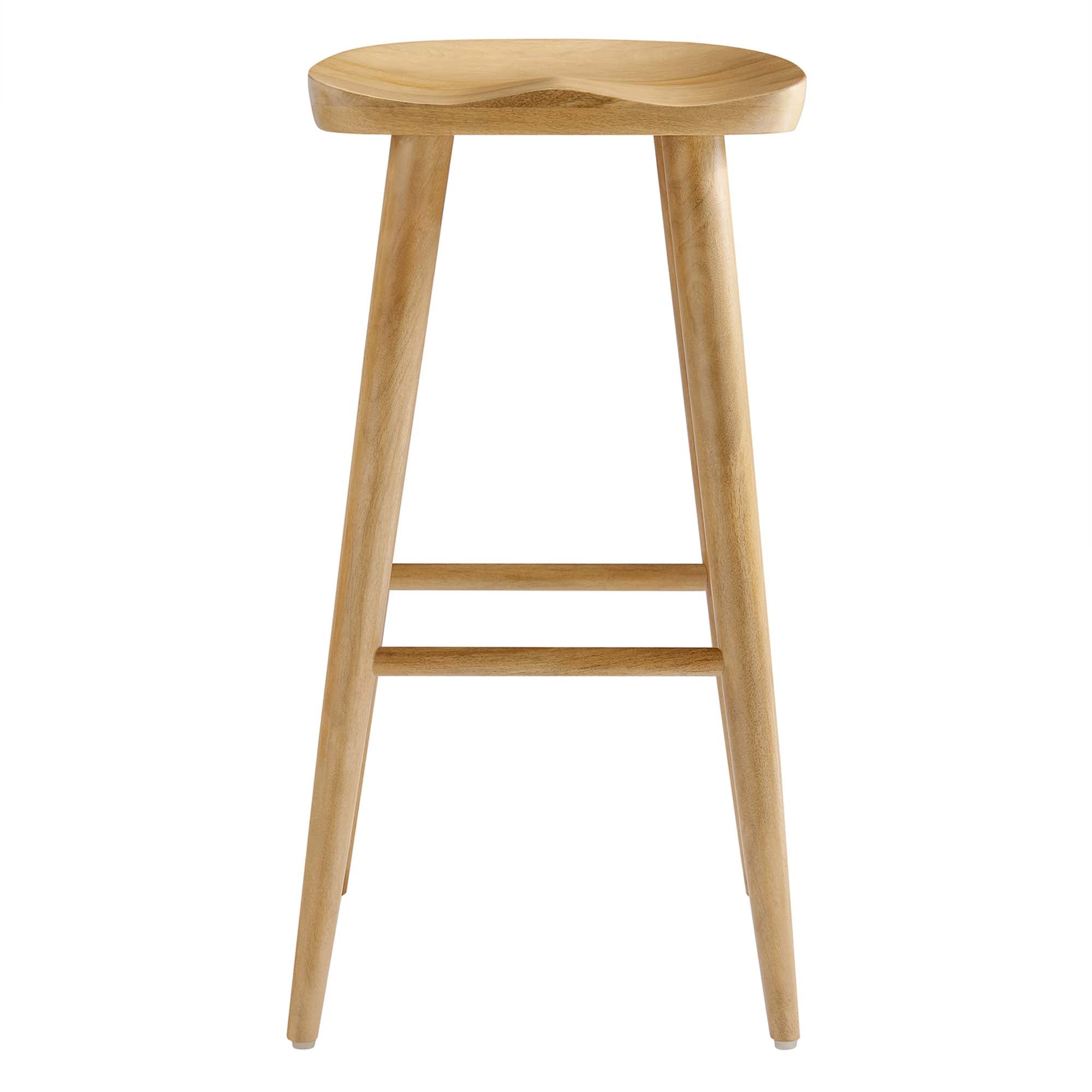 Saville Backless Wood Bar Stools Set of 2