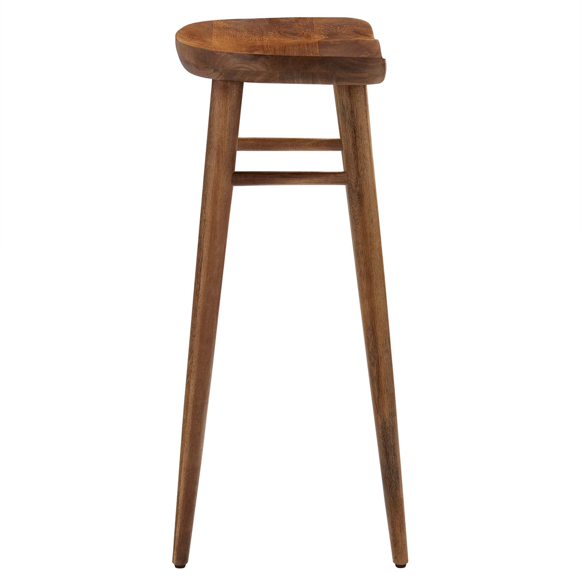 Saville Backless Wood Bar Stools Set of 2