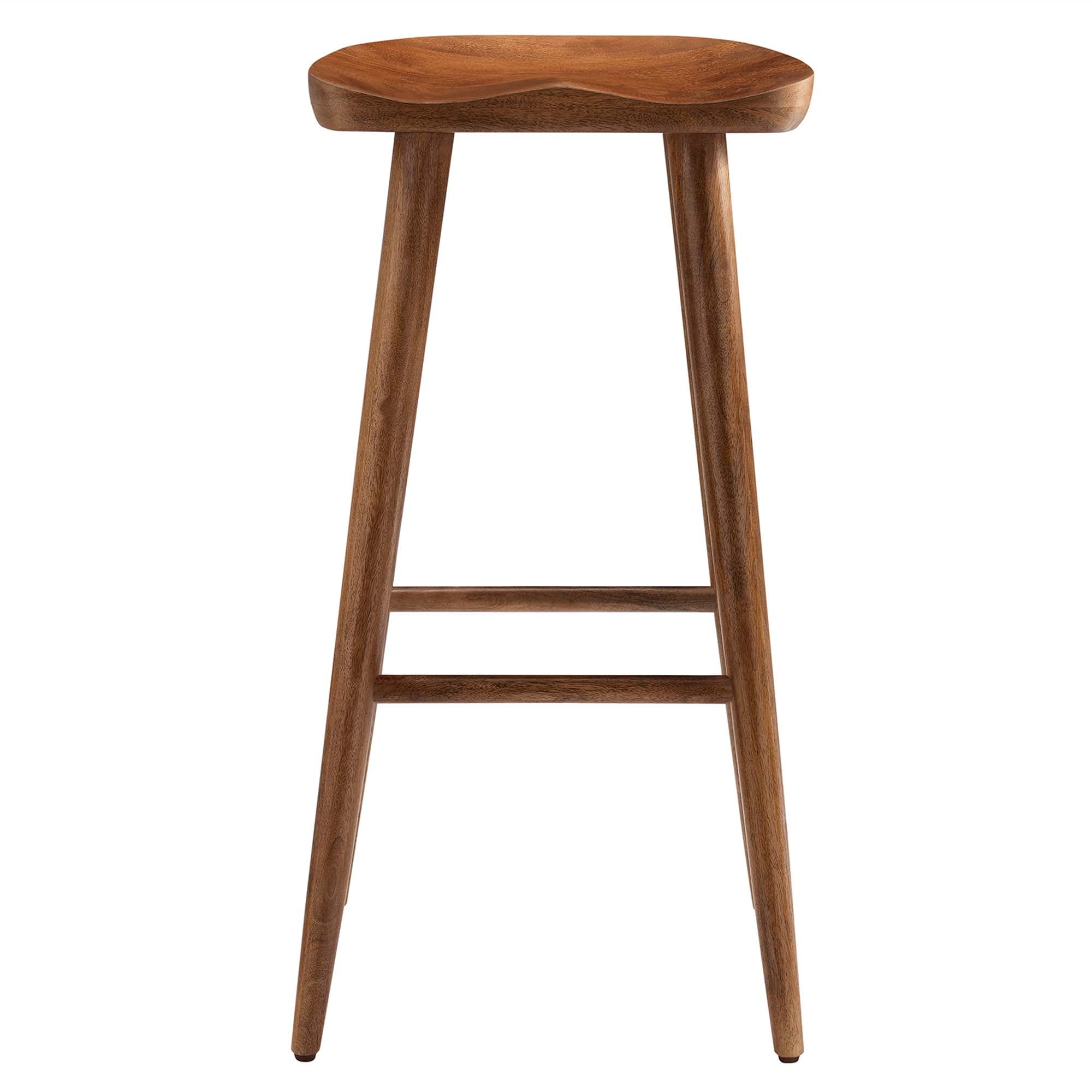 Saville Backless Wood Bar Stools Set of 2