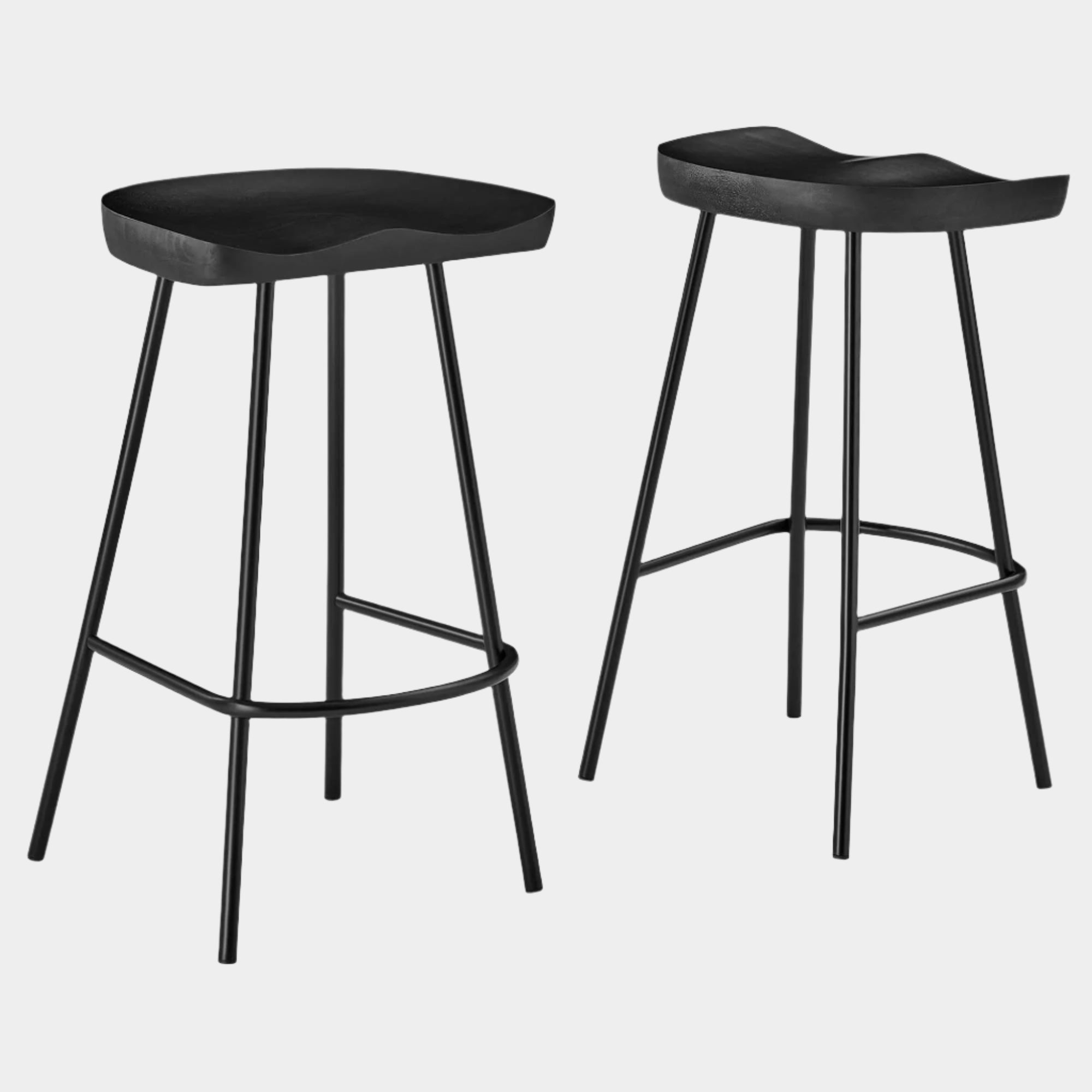 Concord Backless Wood Counter Stools - Set of 2