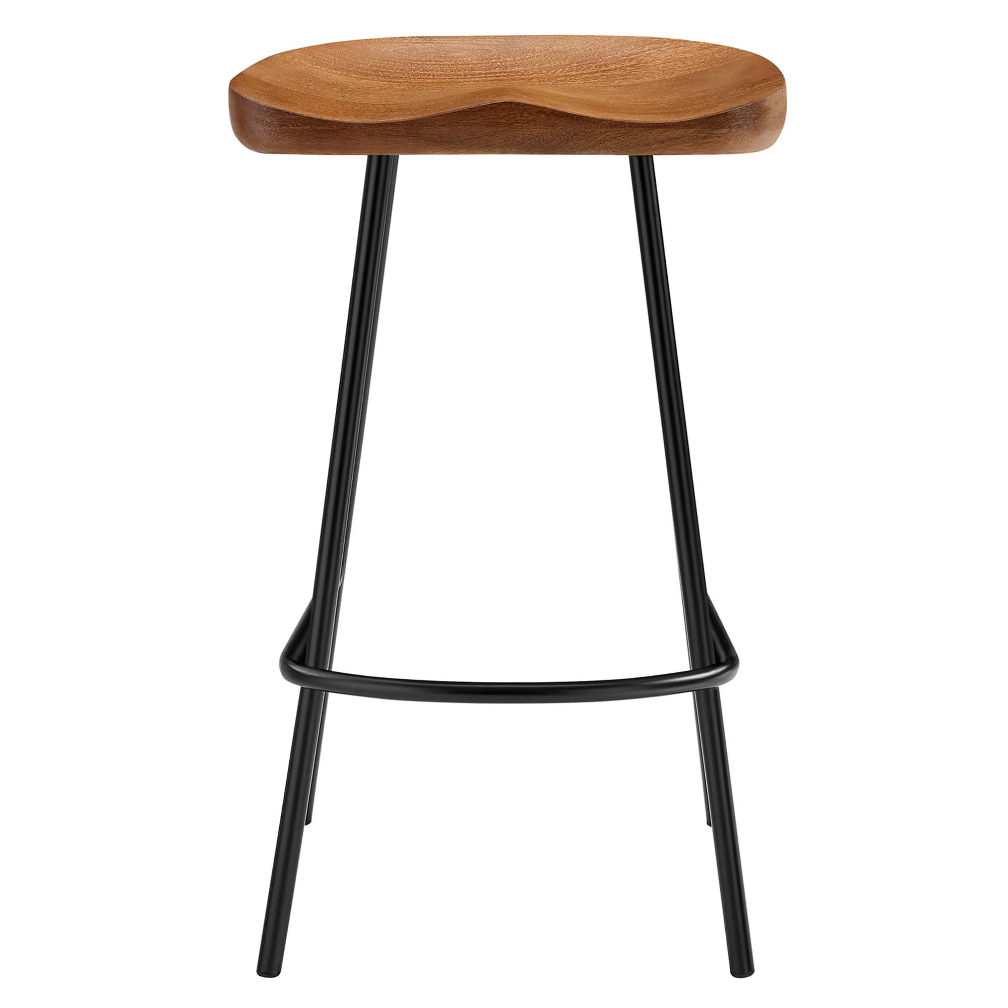 Concord Backless Wood Counter Stools - Set of 2