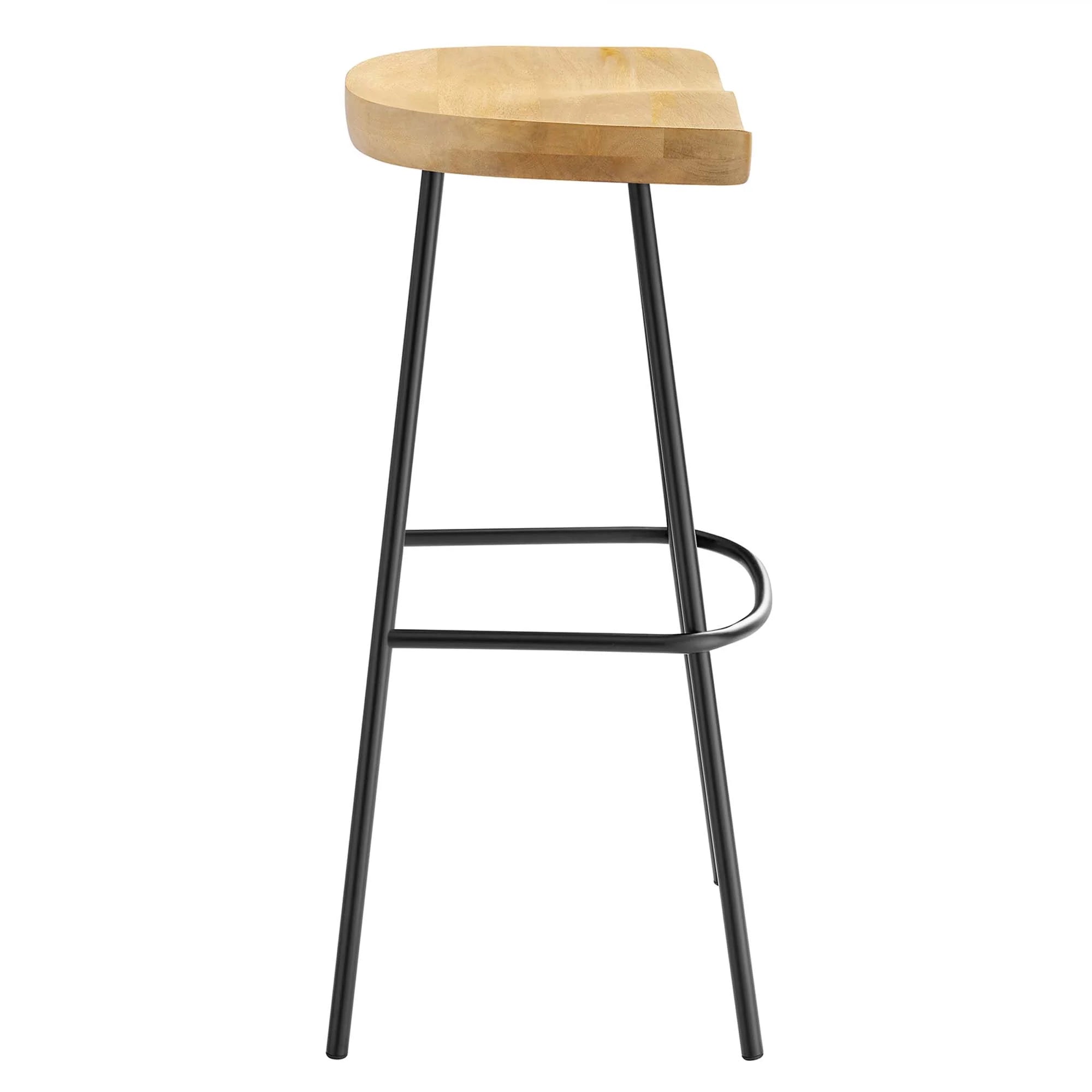 Concord Backless Wood Bar Stools - Set of 2