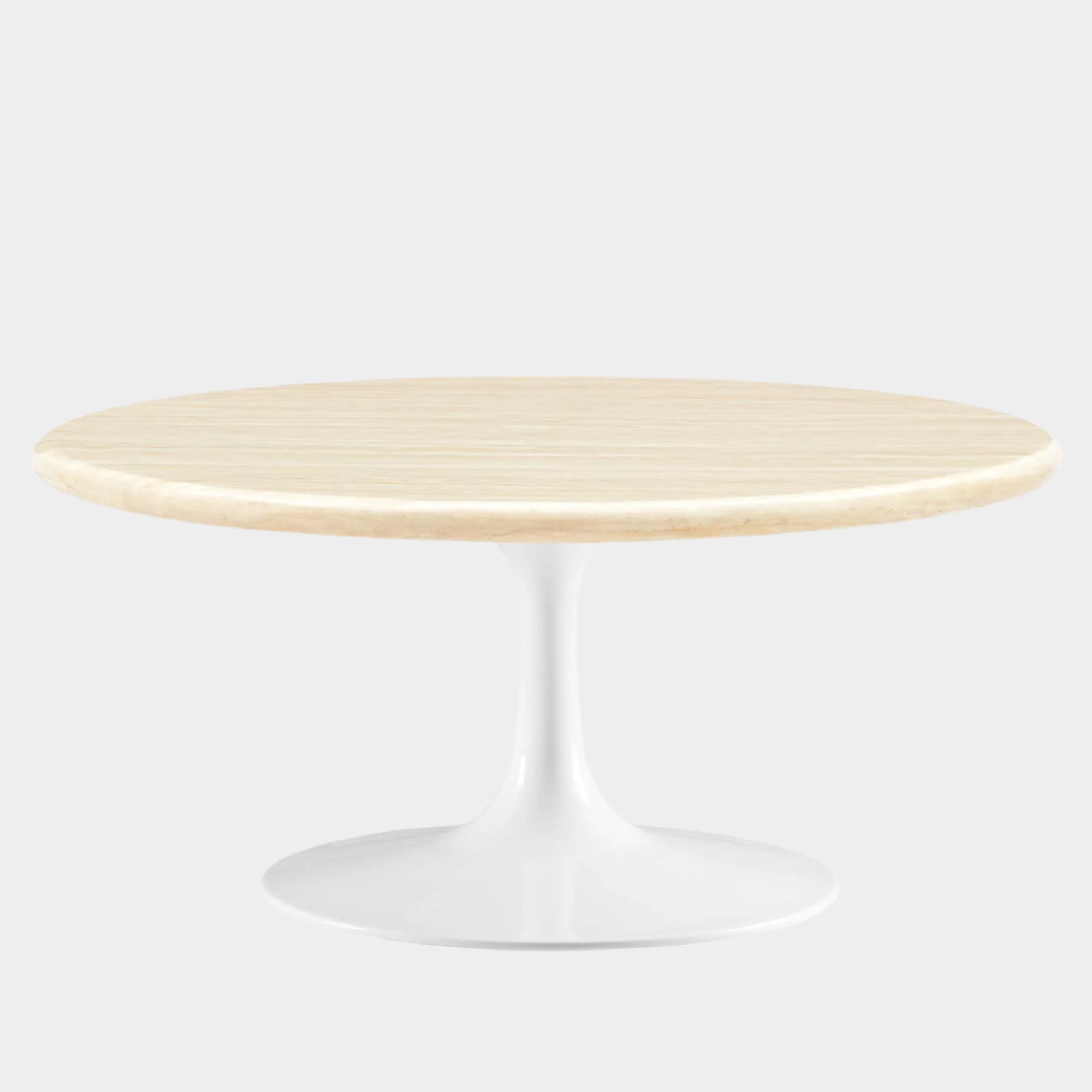 Lippa Round Artificial Travertine Coffee Table