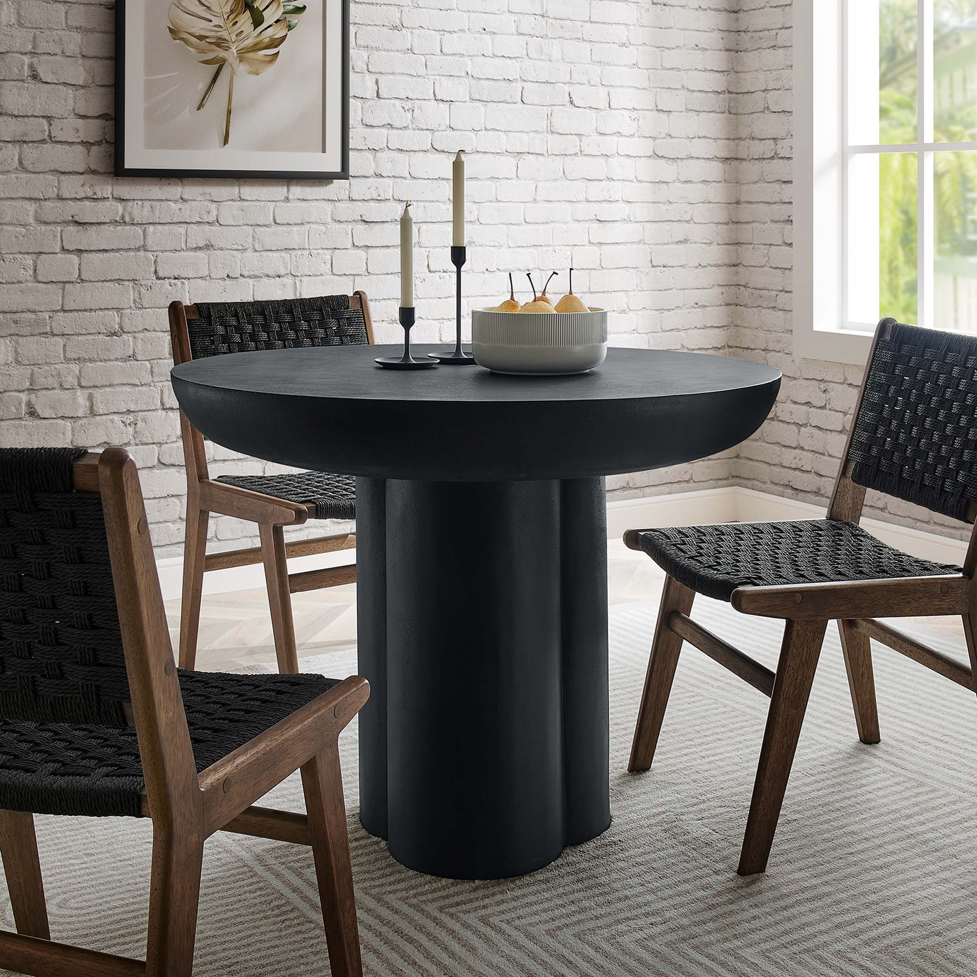 Caspian 40" Round Concrete Dining Table