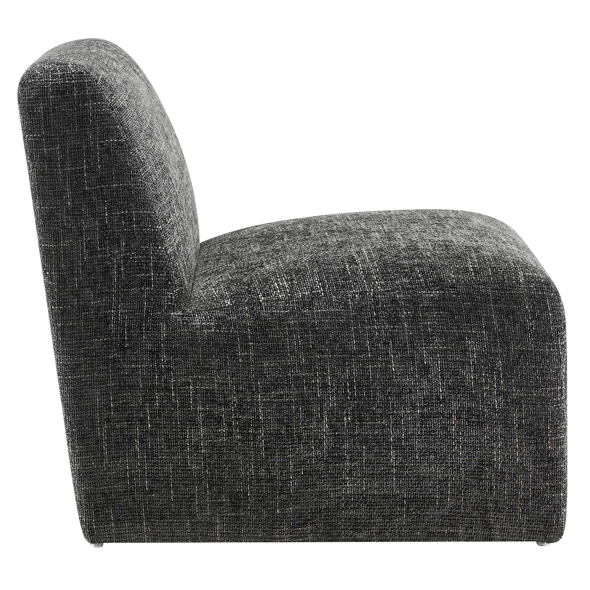 Fauteuil d'appoint rembourré en chenille Amita 