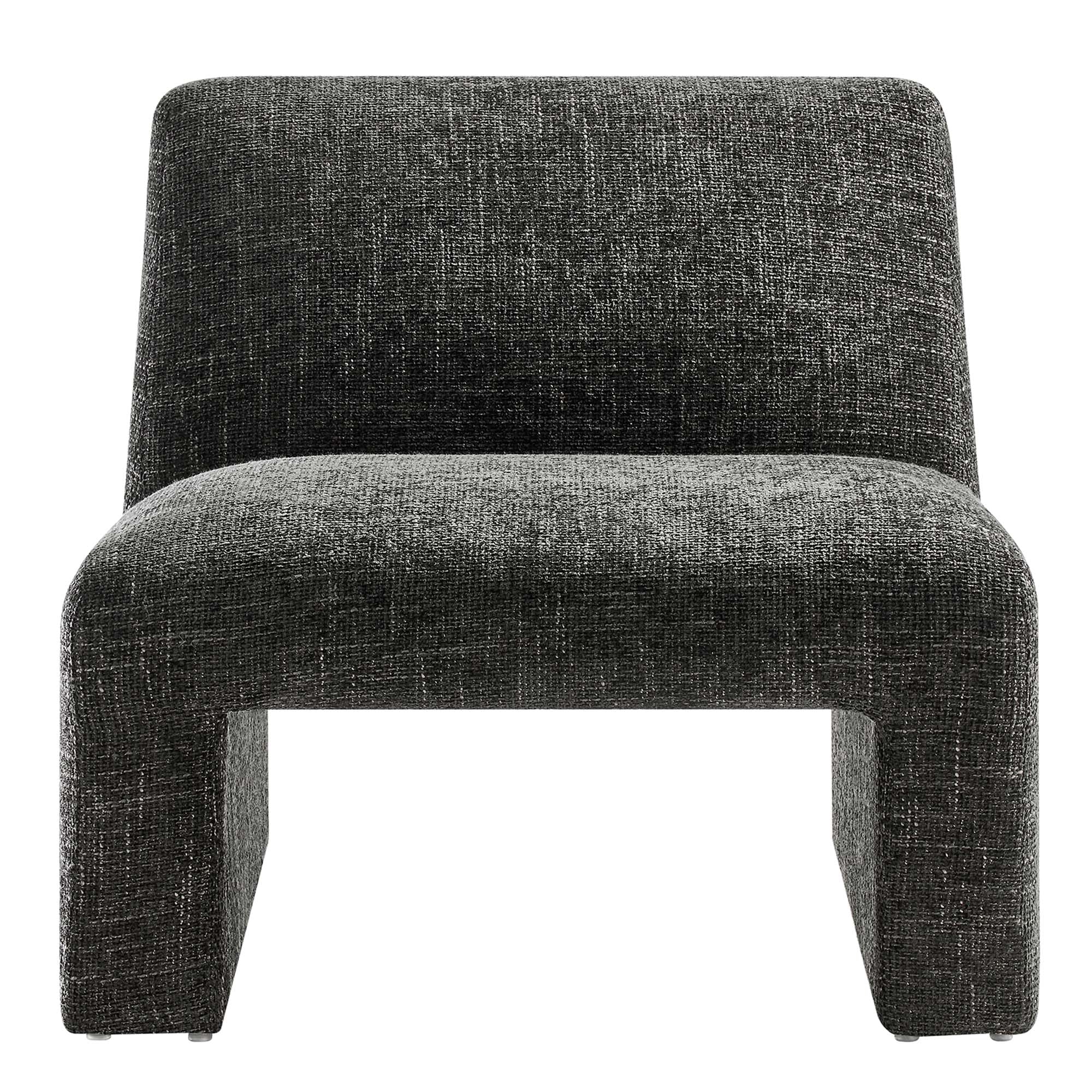 Fauteuil d'appoint rembourré en chenille Amita 