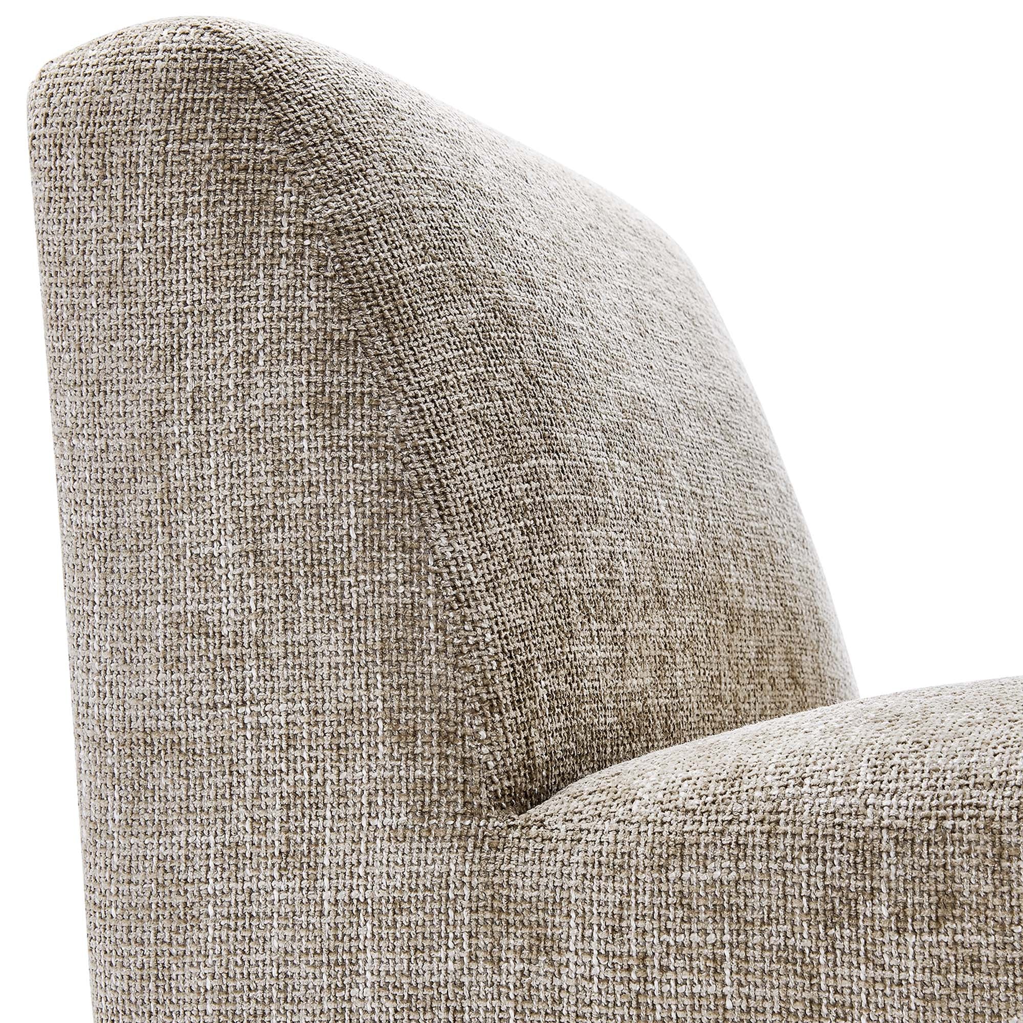 Fauteuil d'appoint rembourré en chenille Amita 