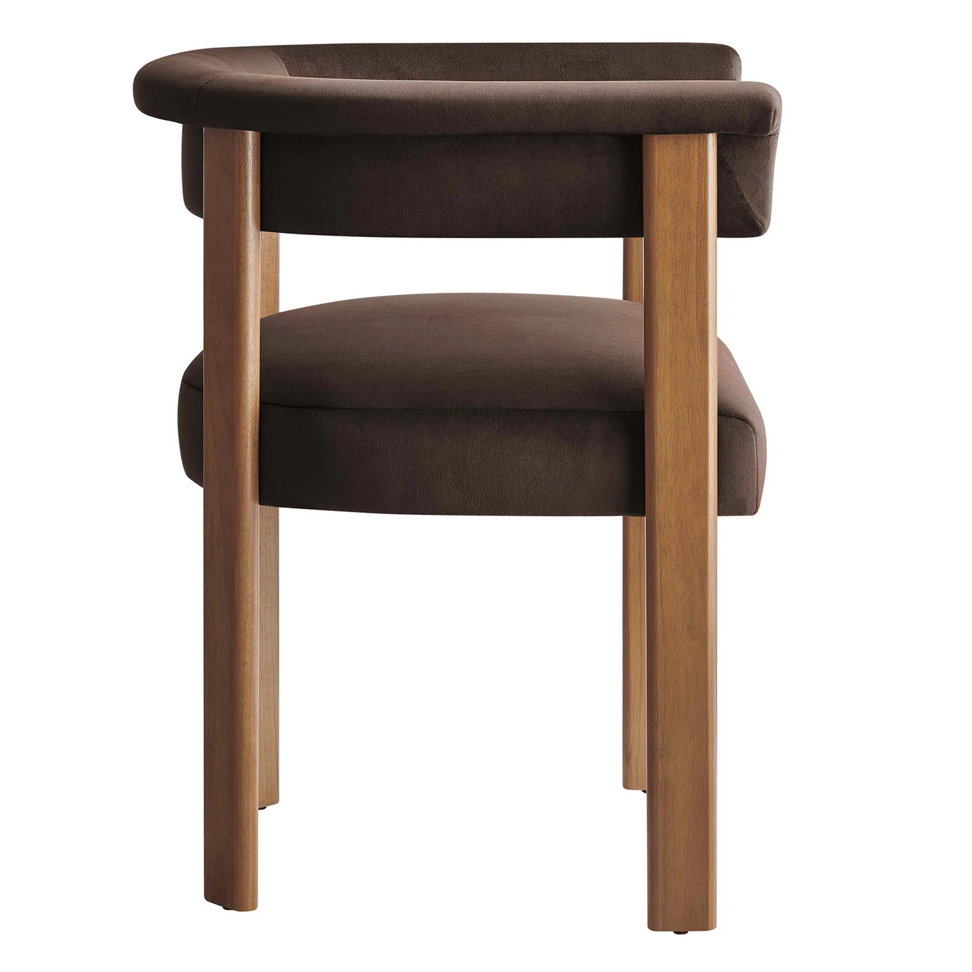 Imogen Performance Velvet Barrel Dining Chairs - Set of 2