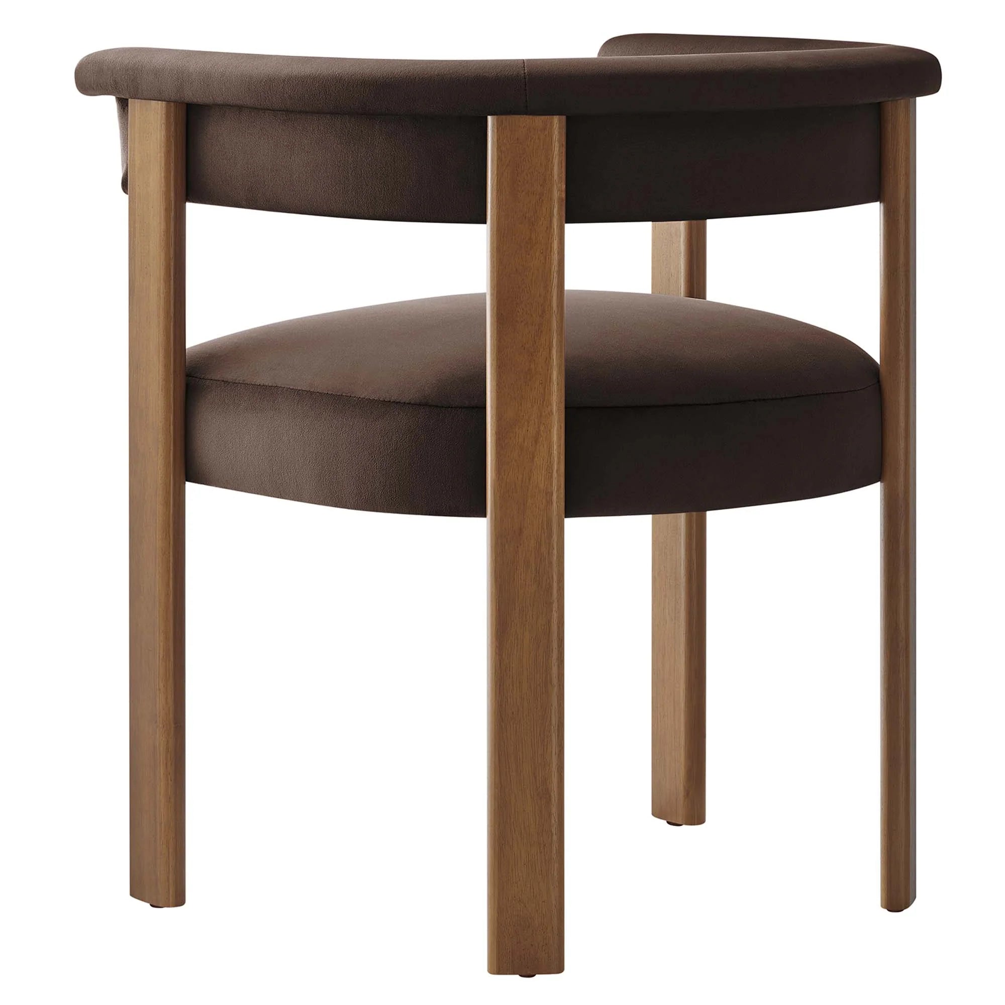 Imogen Performance Velvet Barrel Dining Chairs - Set of 2