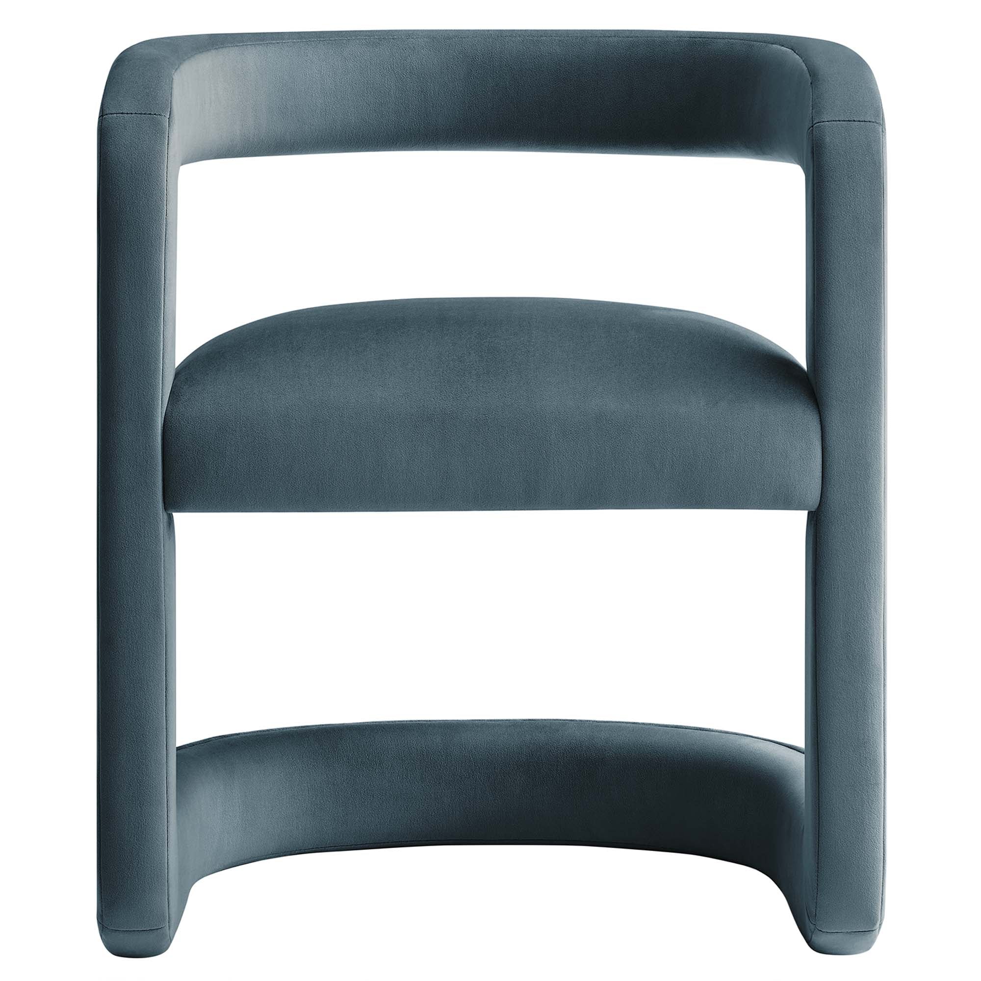 Winslow Barrel Performance Velvet Dining Chair