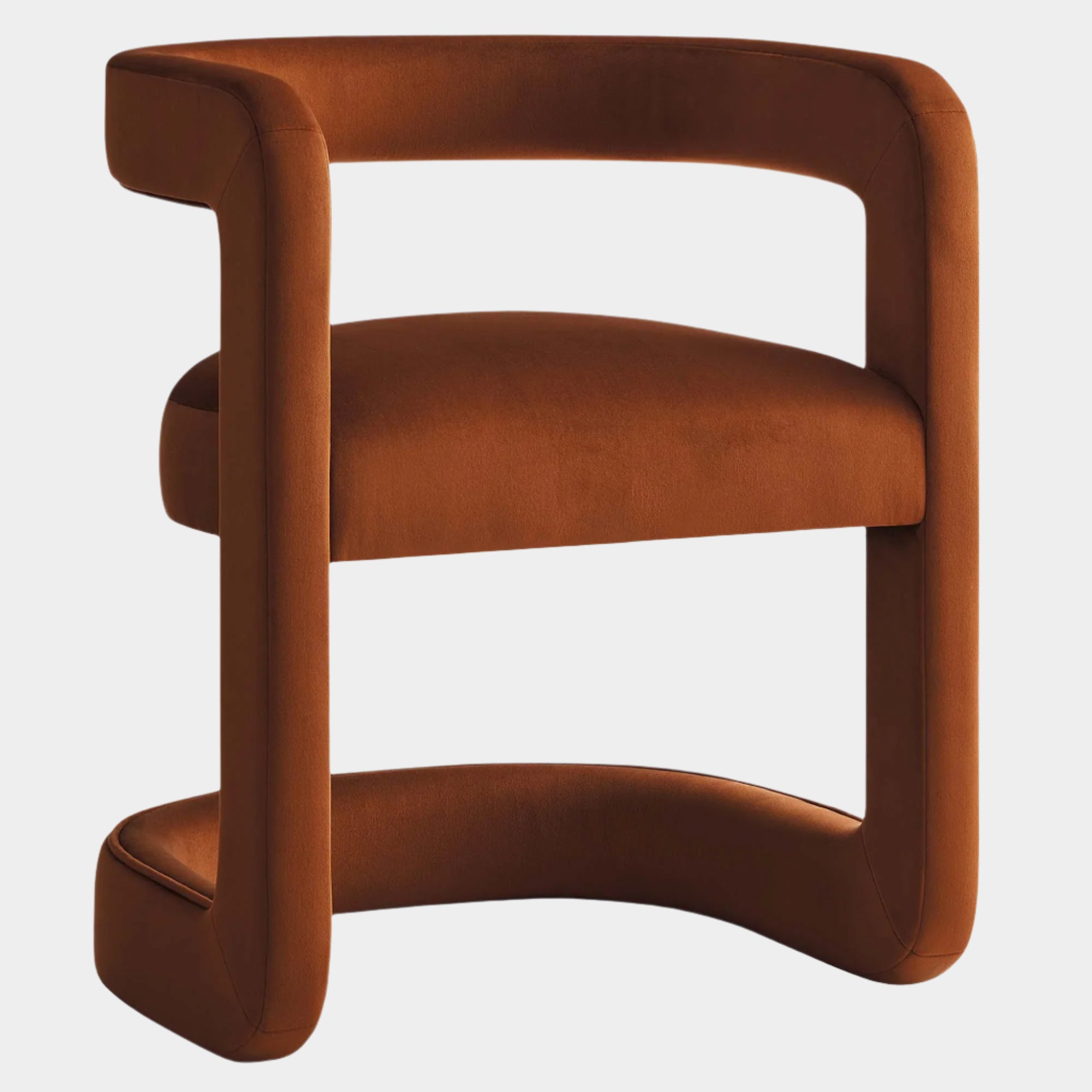 Winslow Barrel Performance Velvet Dining Chair