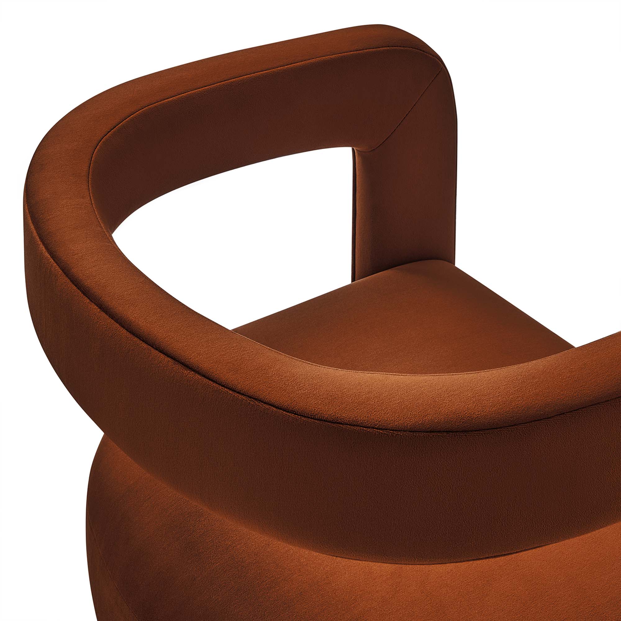 Winslow Barrel Performance Velvet Dining Chair