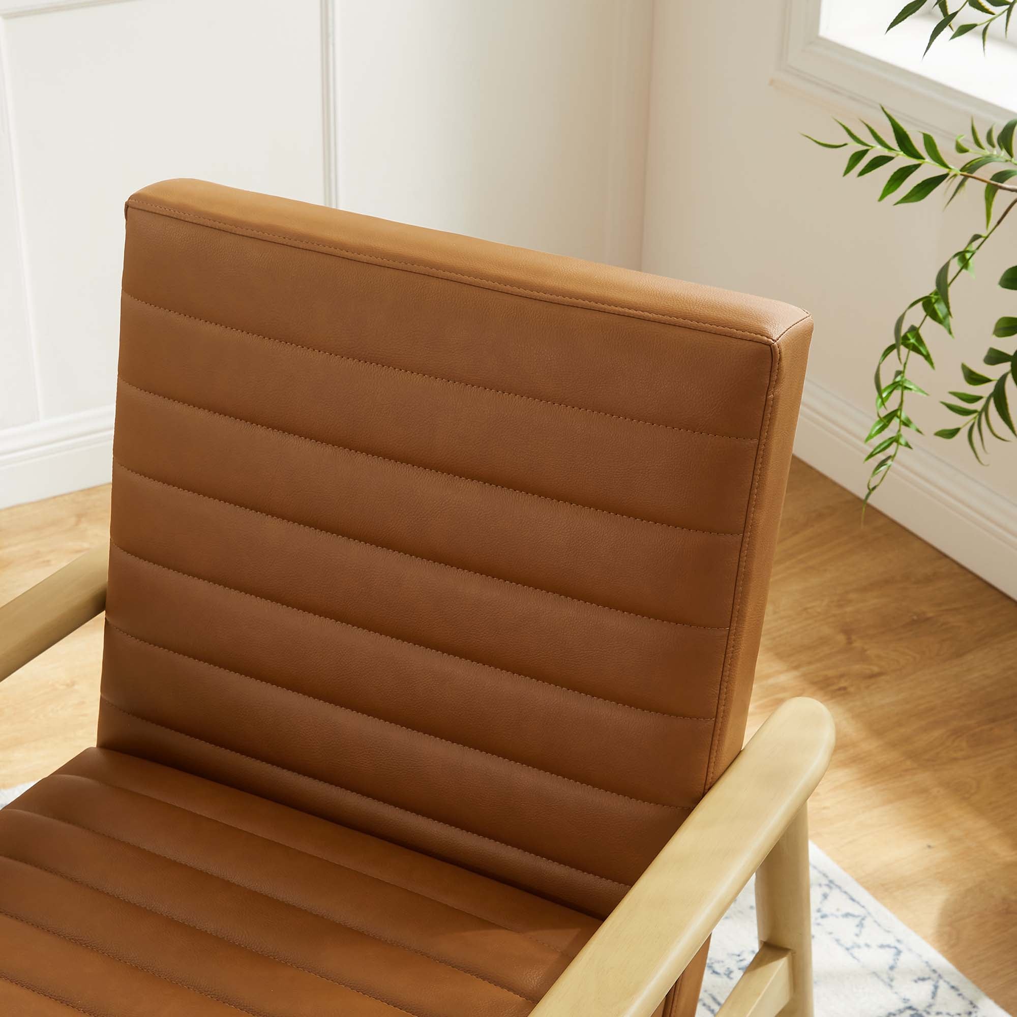 Fauteuil d'appoint en cuir végétalien Jensen 