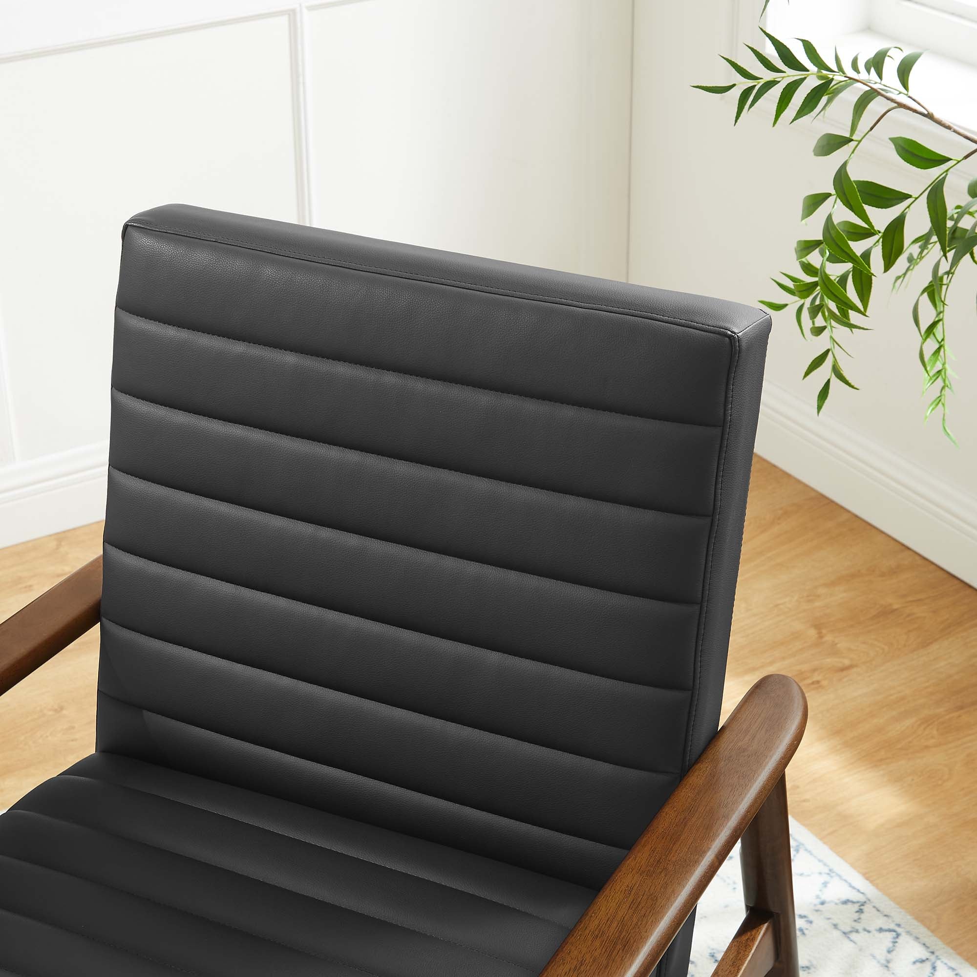 Fauteuil d'appoint en cuir végétalien Jensen 