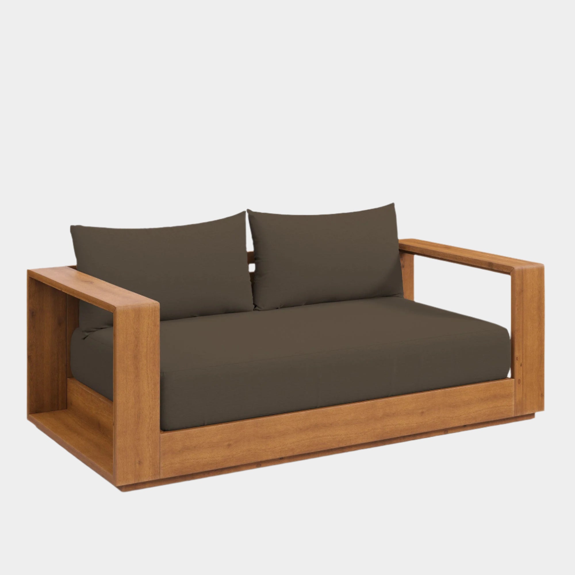 Tahoe Acacia Wood Outdoor Patio Acacia Wood Loveseat