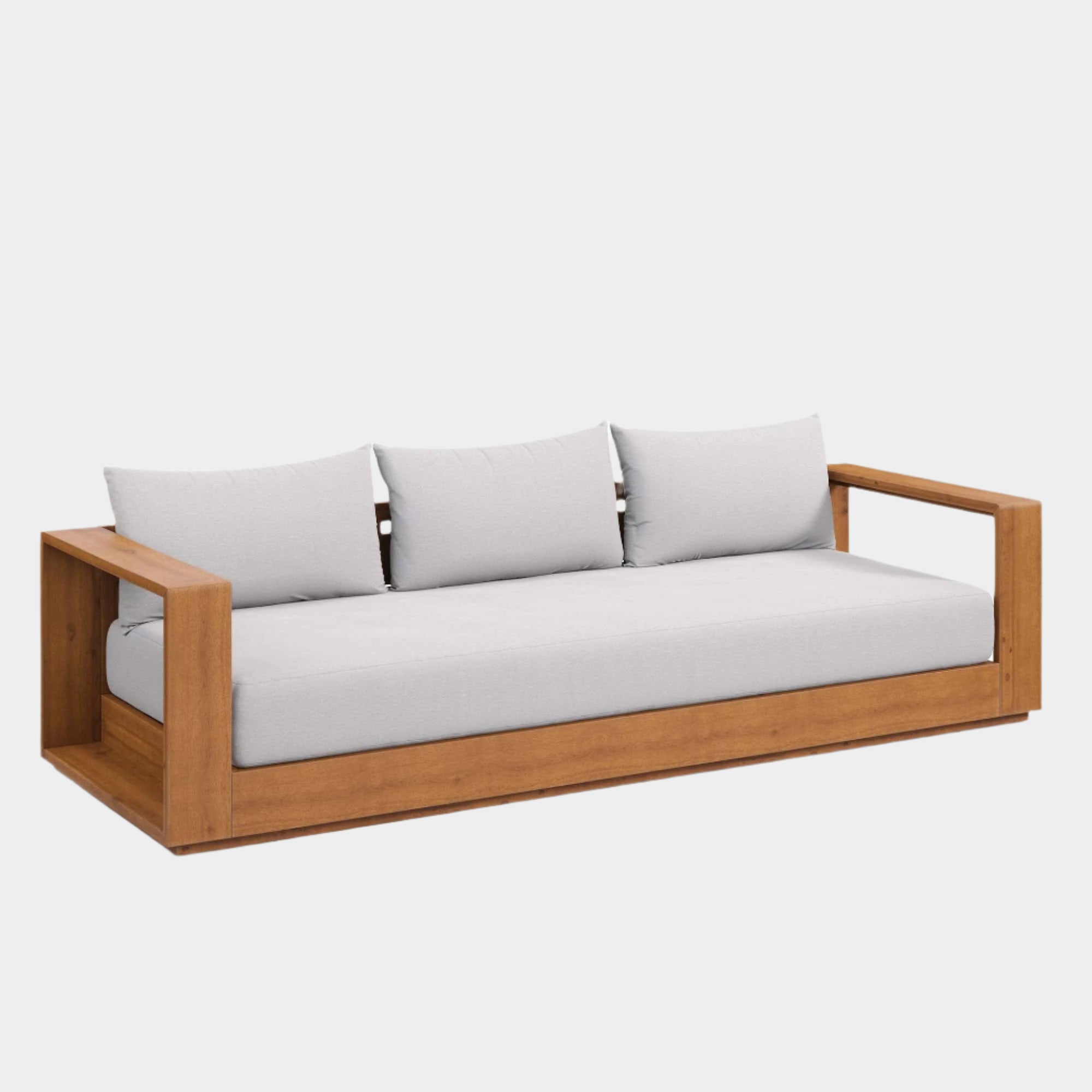 Tahoe Outdoor Patio Acacia Wood Sofa