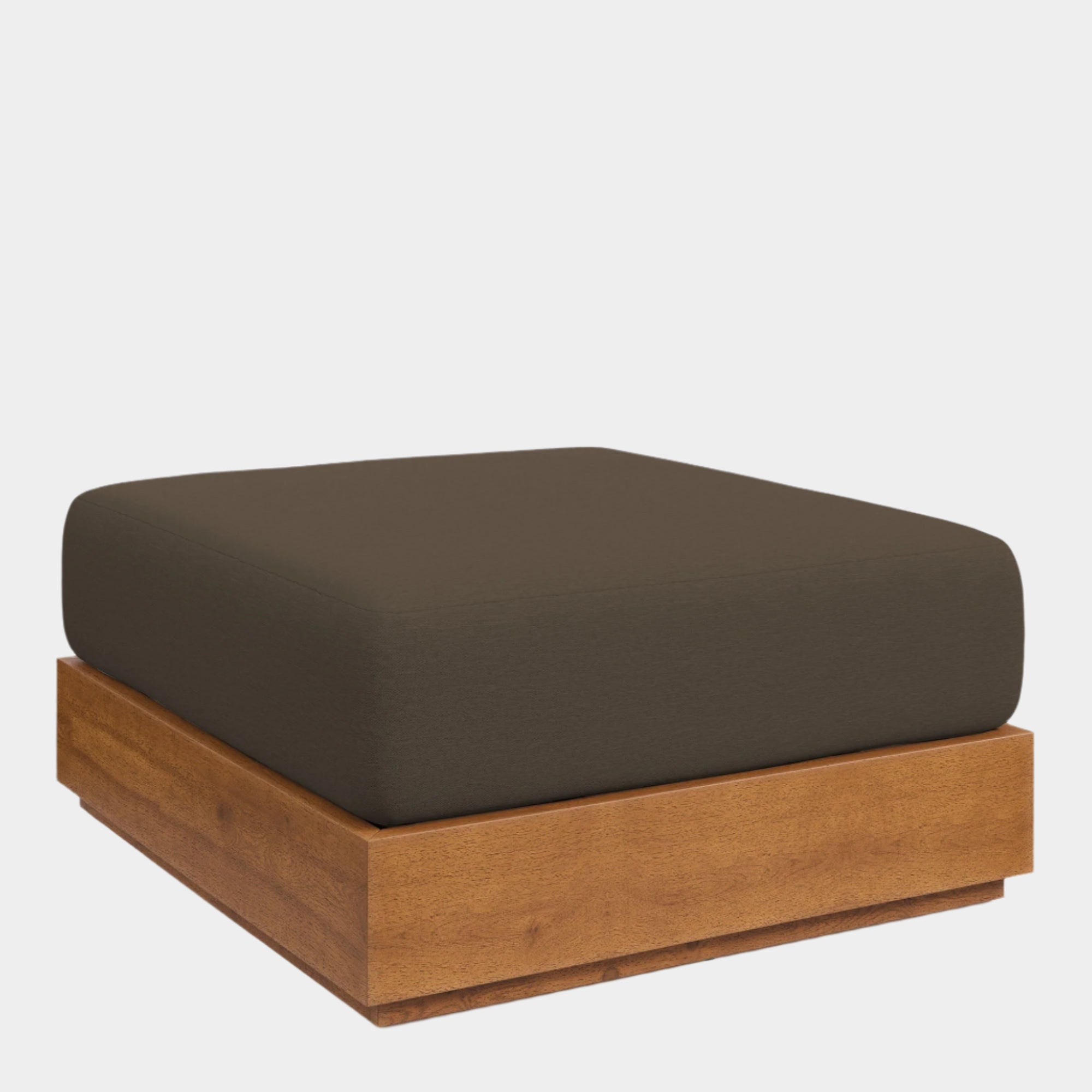 Tahoe Outdoor Patio Acacia Wood Ottoman