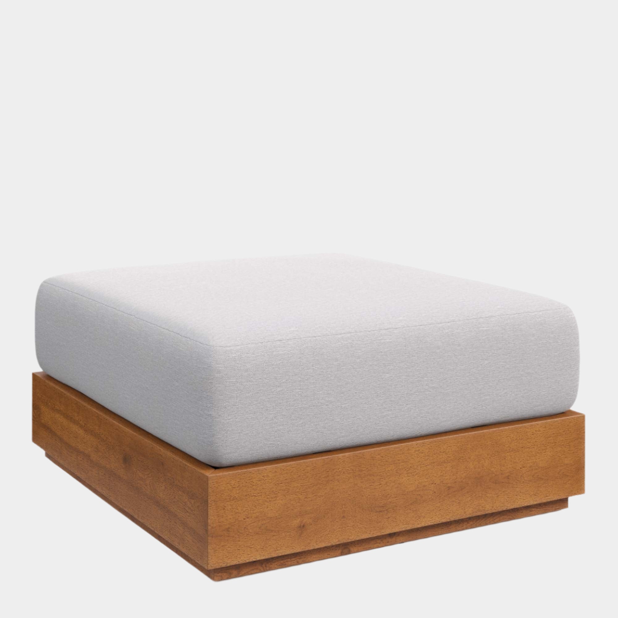 Tahoe Outdoor Patio Acacia Wood Ottoman