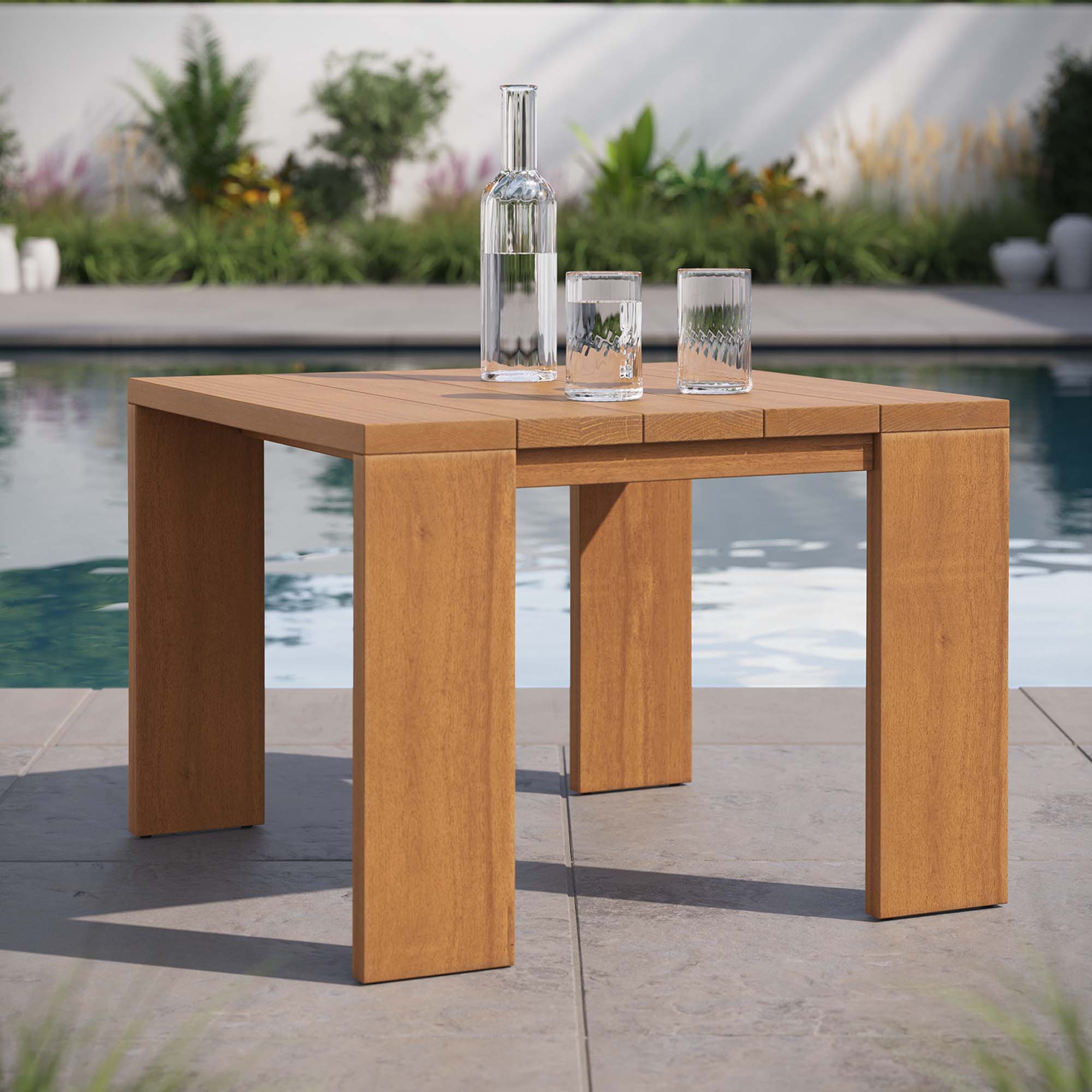 Tahoe 3-Piece Outdoor Patio Acacia Wood Furniture Set in