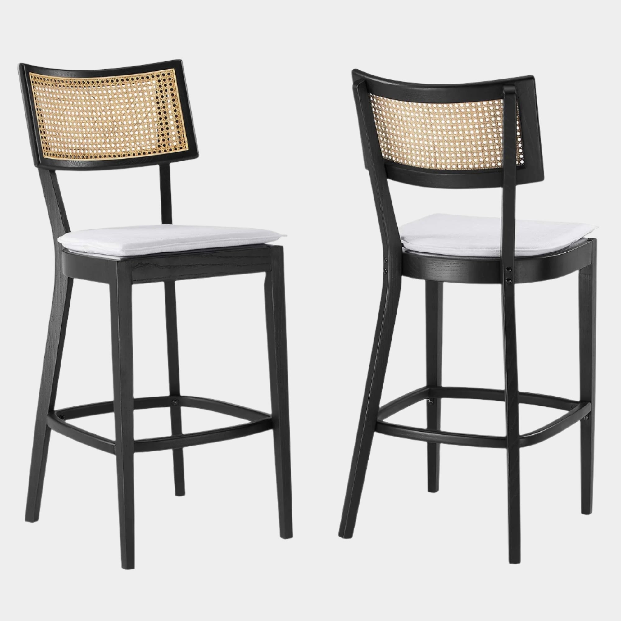 Caledonia Wood Bar Stools Set of 2