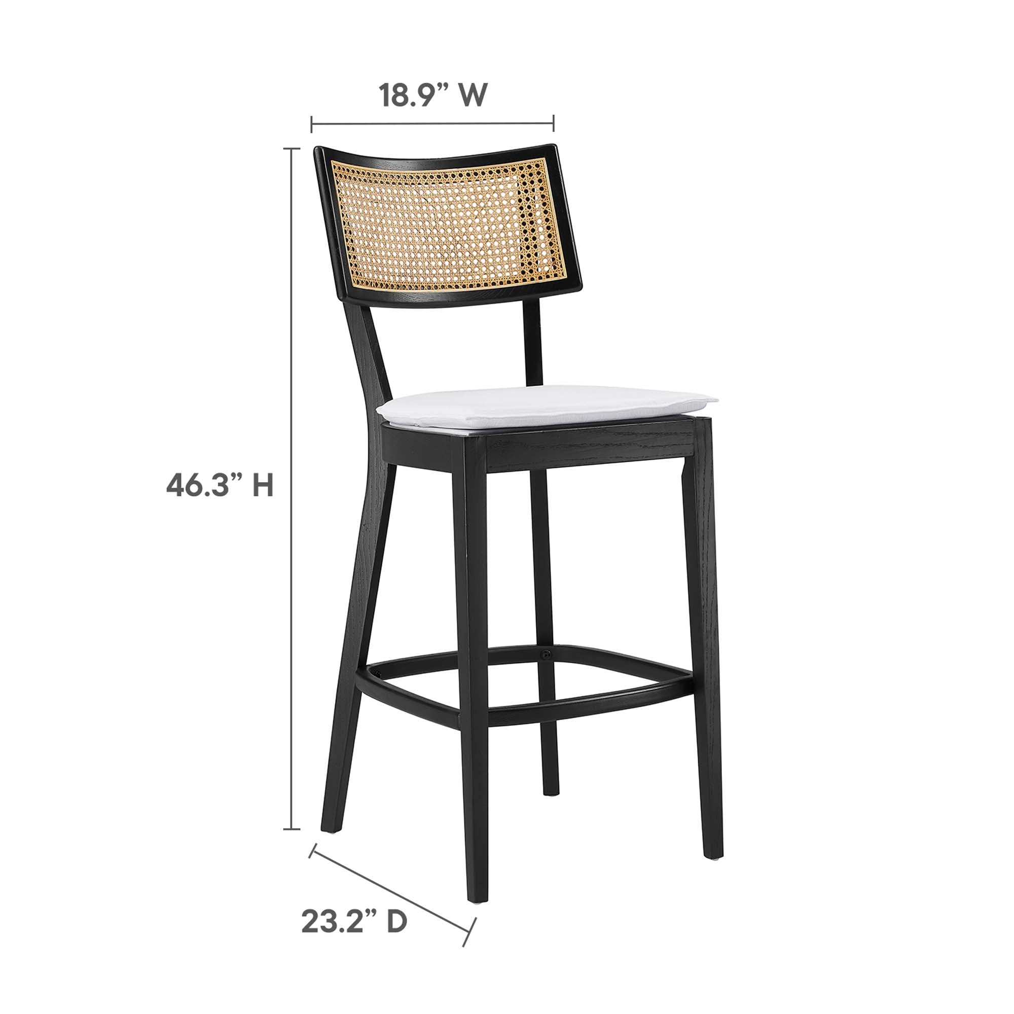 Caledonia Wood Bar Stools Set of 2